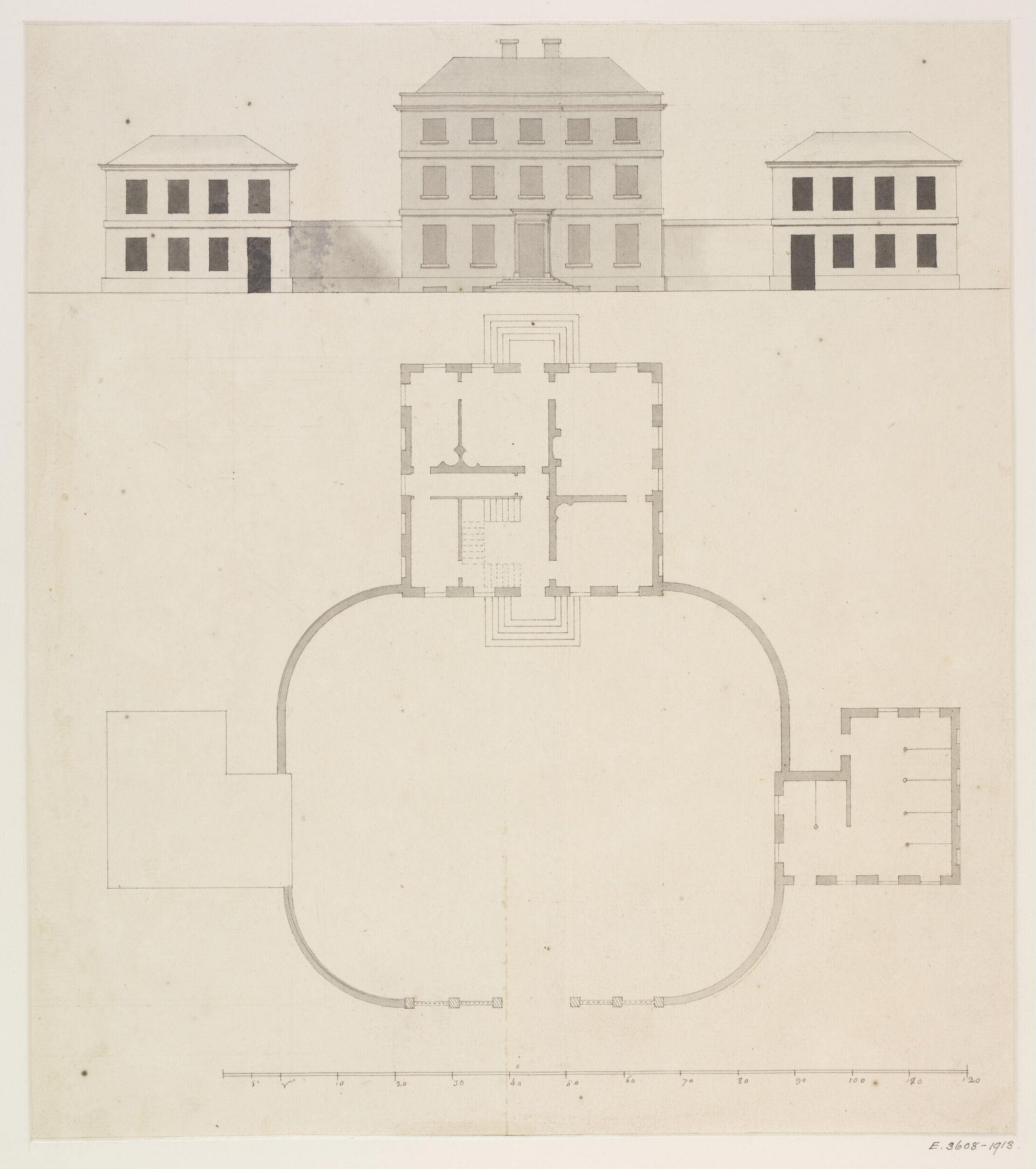 Drawing, James Gibbs, 1700-1754