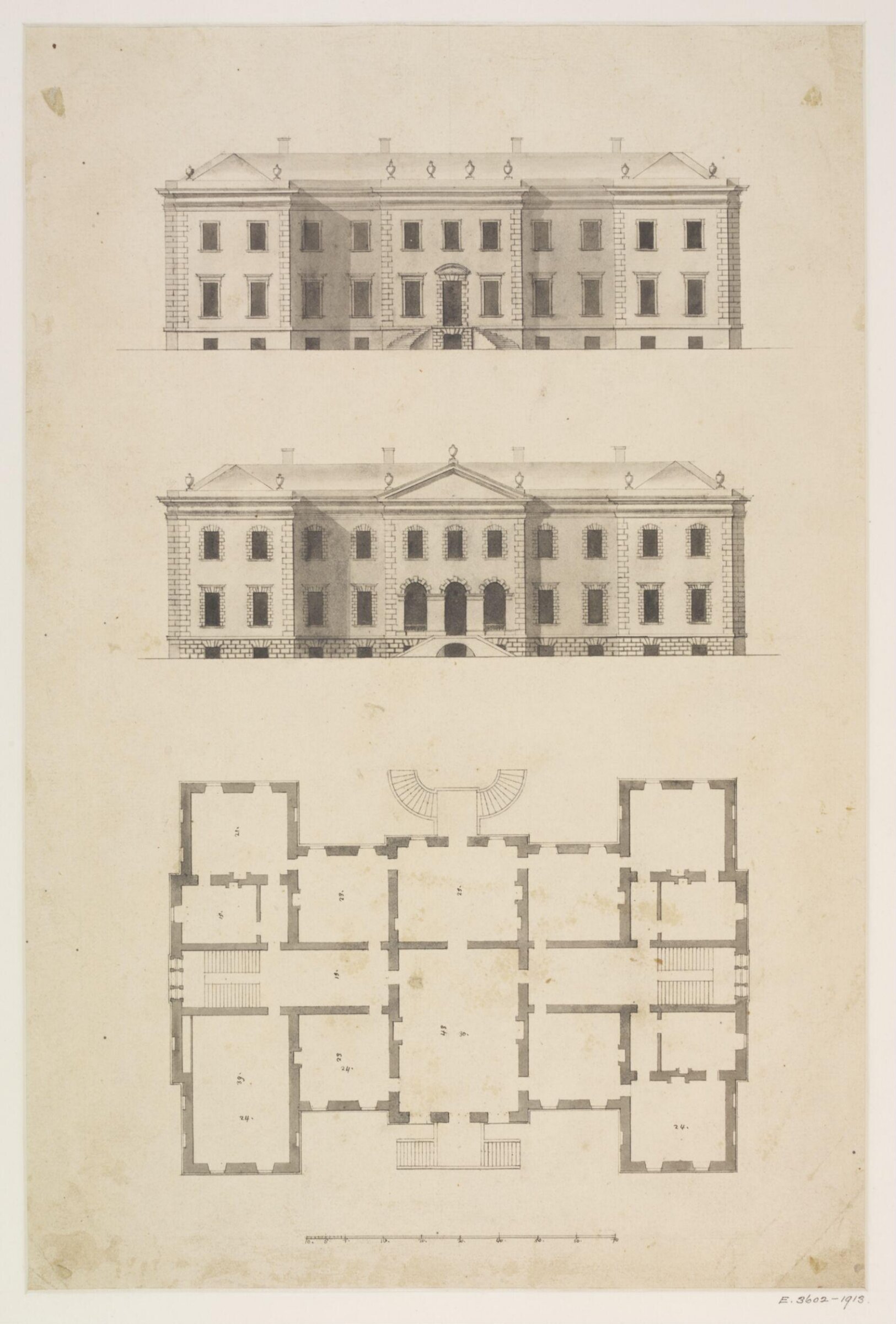 Drawing, James Gibbs, 1700-1754