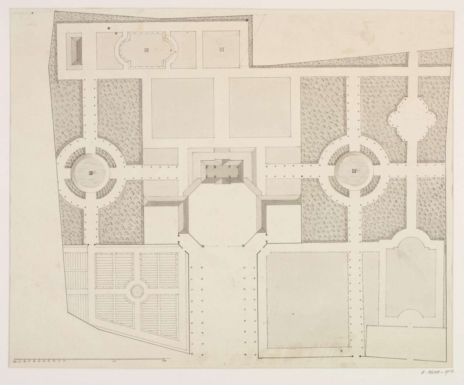 Drawing, James Gibbs, 1700-1754
