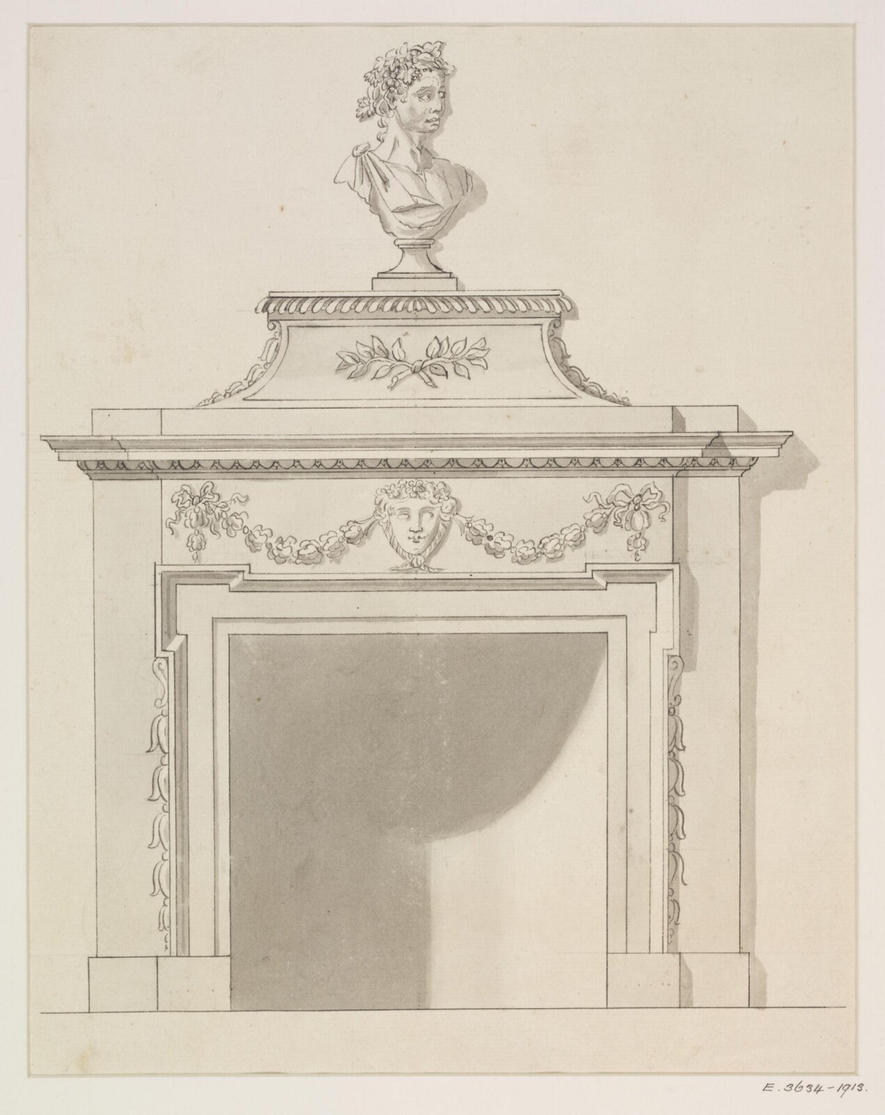 Drawing, James Gibbs, 1700-1754