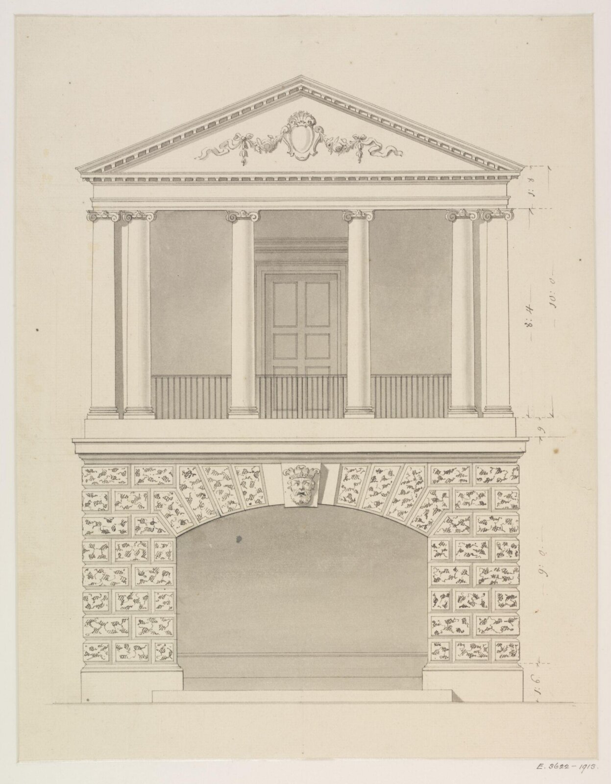 Drawing, James Gibbs, 1700-1754