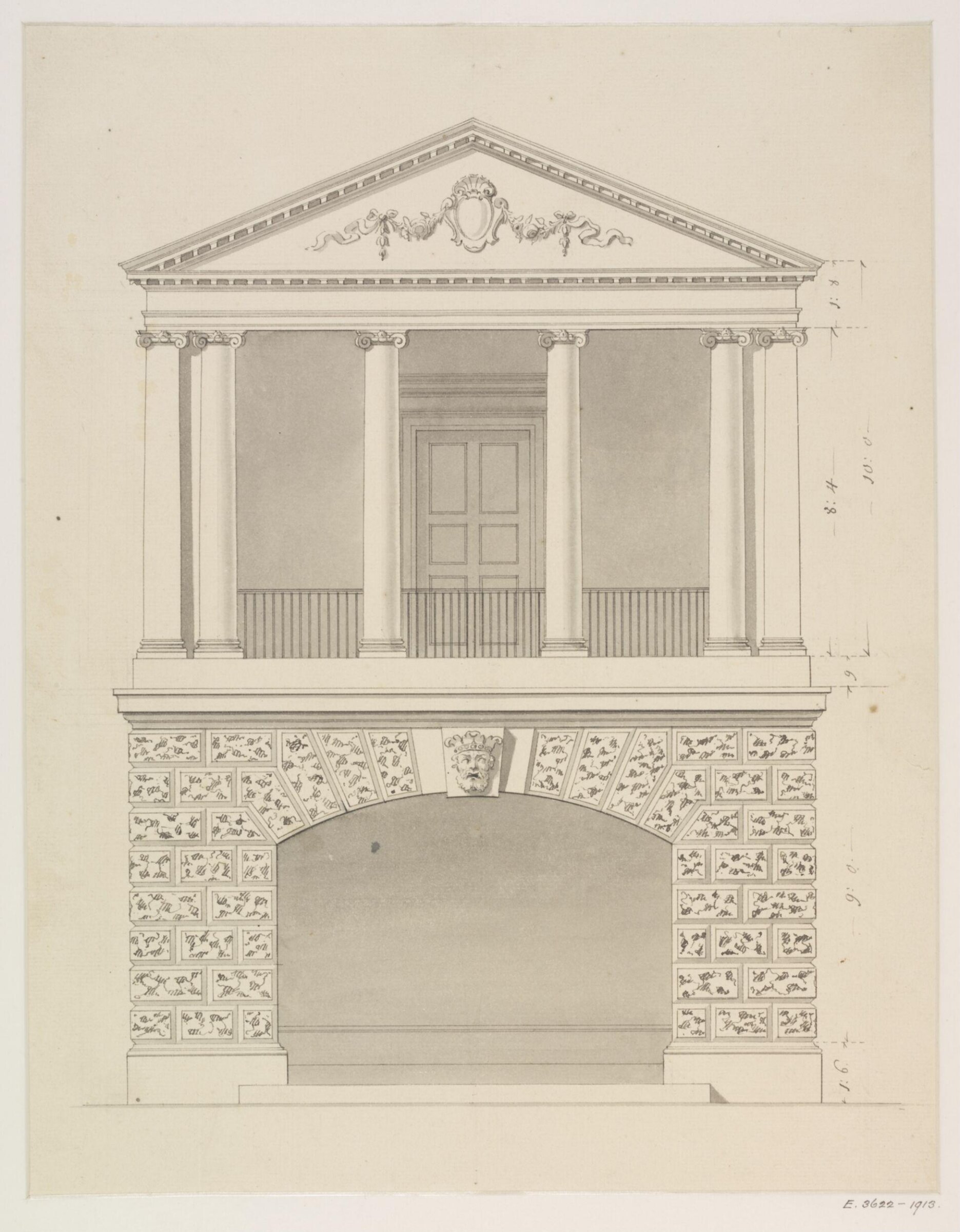 Drawing, James Gibbs, 1700-1754