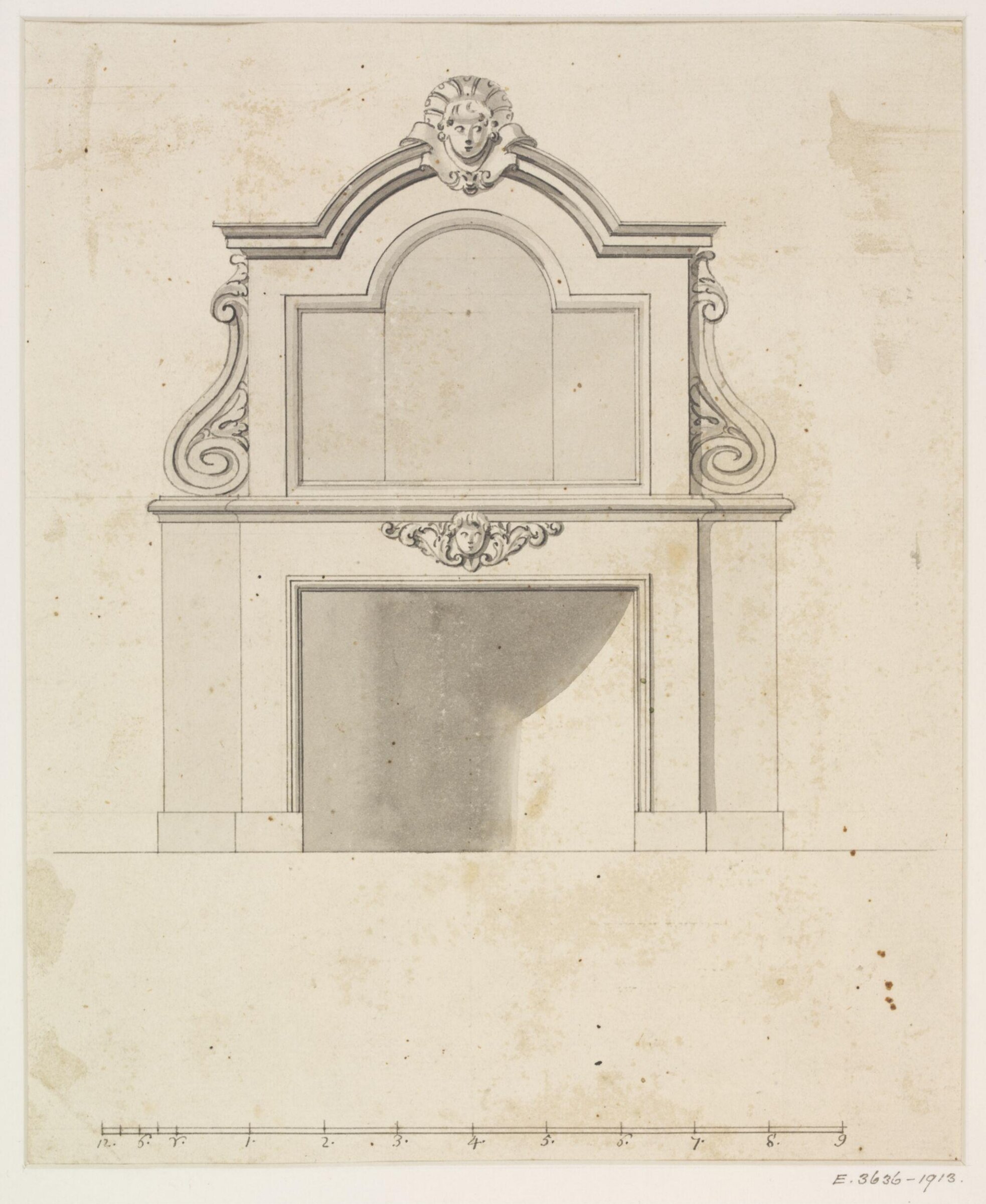 Drawing, James Gibbs, 1700-1754