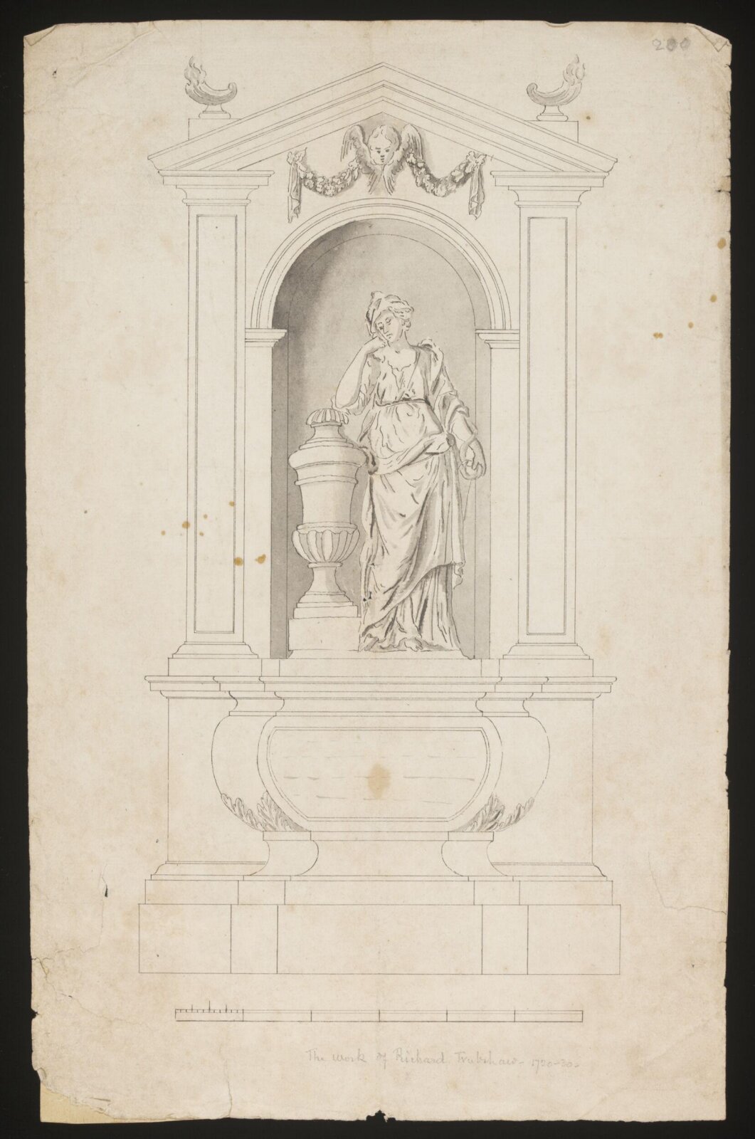 Drawing, Richard Trubshaw, 1720-1730