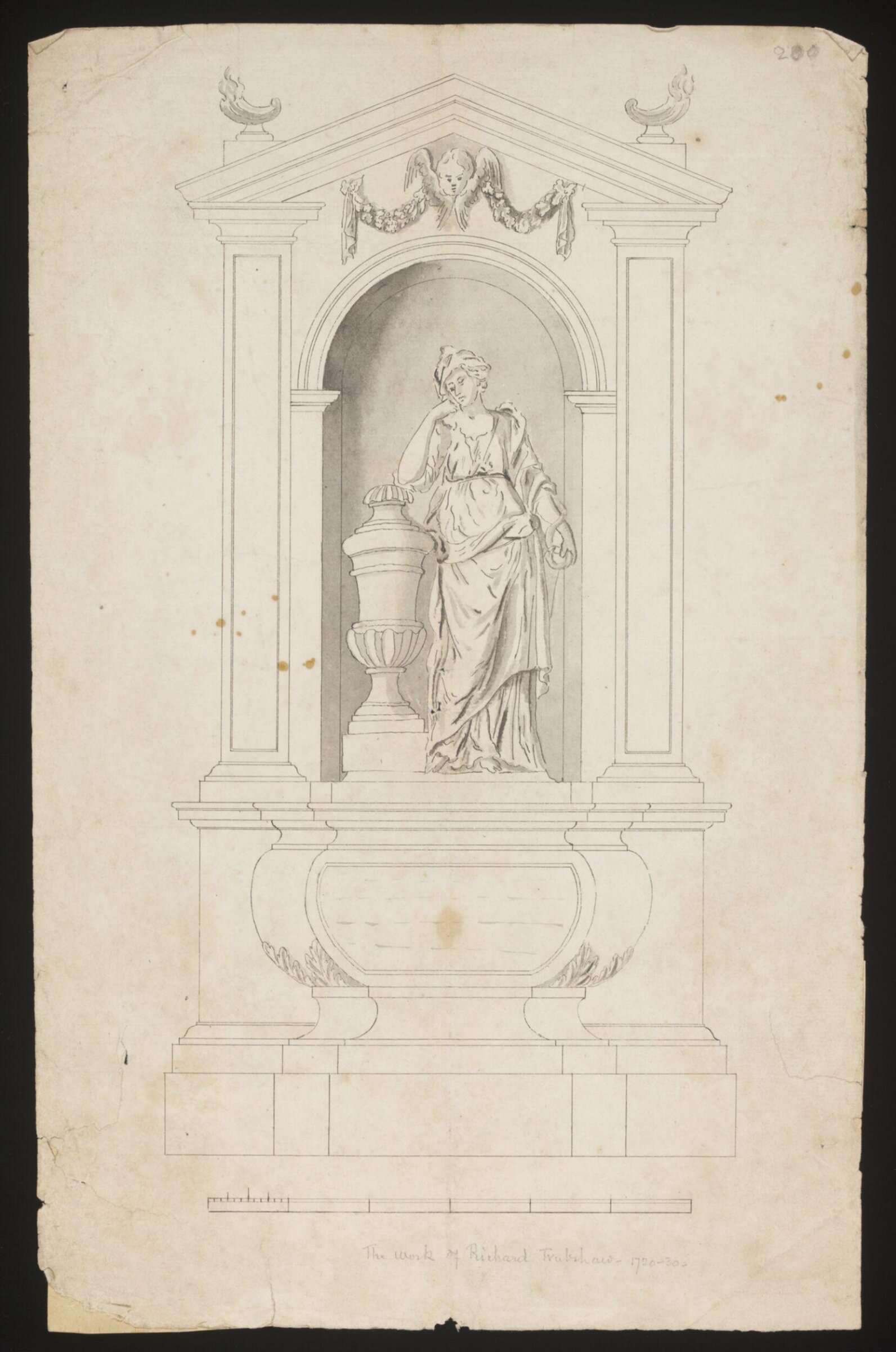 Drawing, Richard Trubshaw, 1720-1730