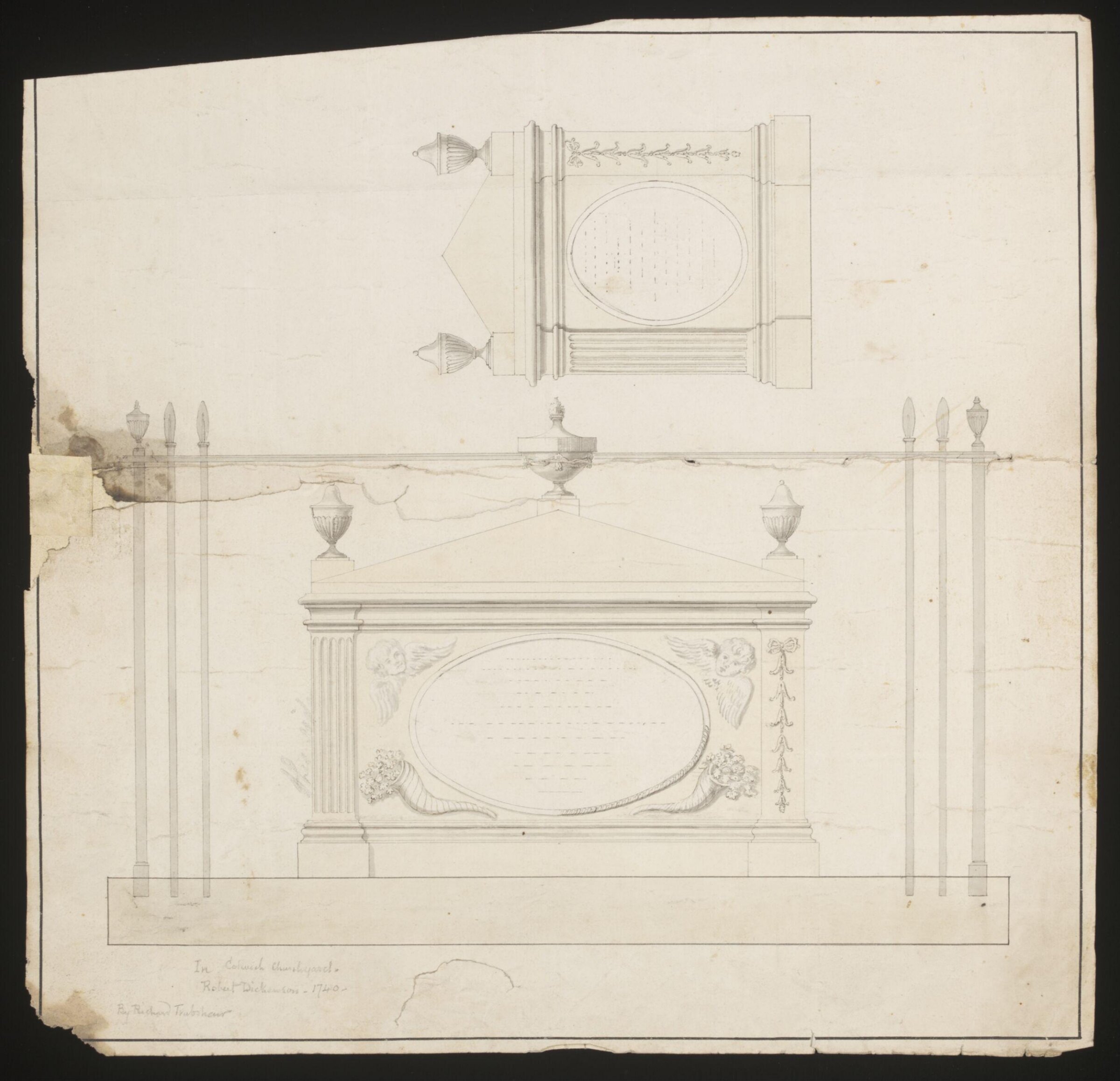 Drawing, Richard Trubshaw, early 18th century