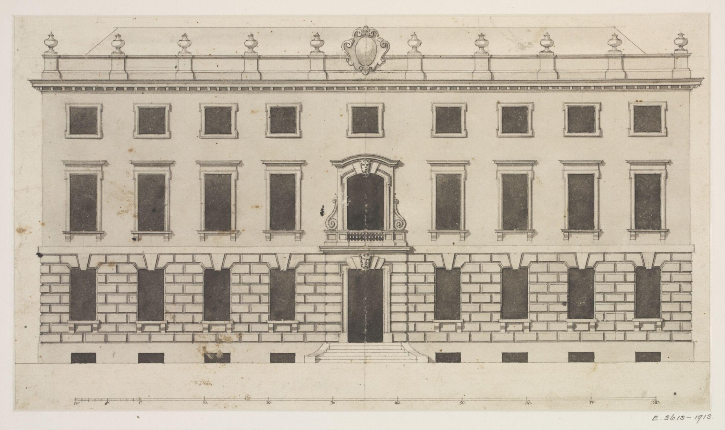 Drawing, James Gibbs, 1700-1754