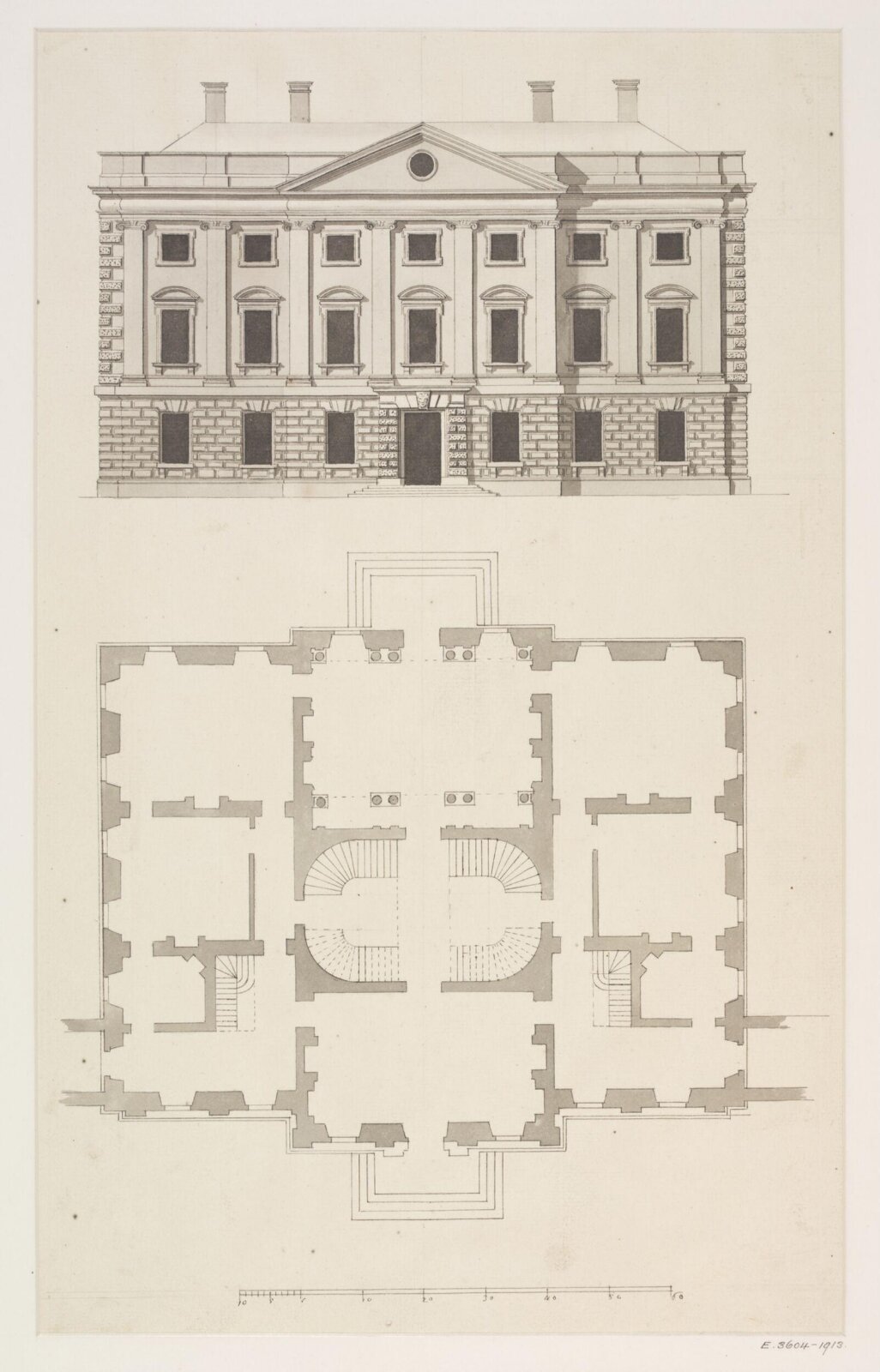 Drawing, James Gibbs, 1720