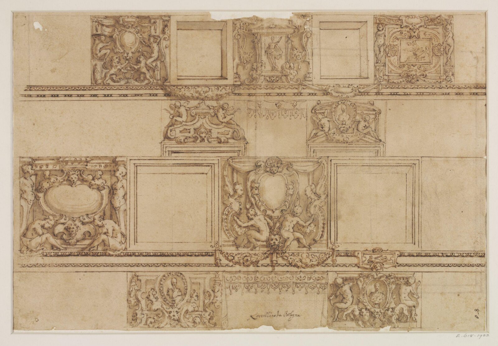Designs for painted decorations, Lorenzo Sabatini, 16th century