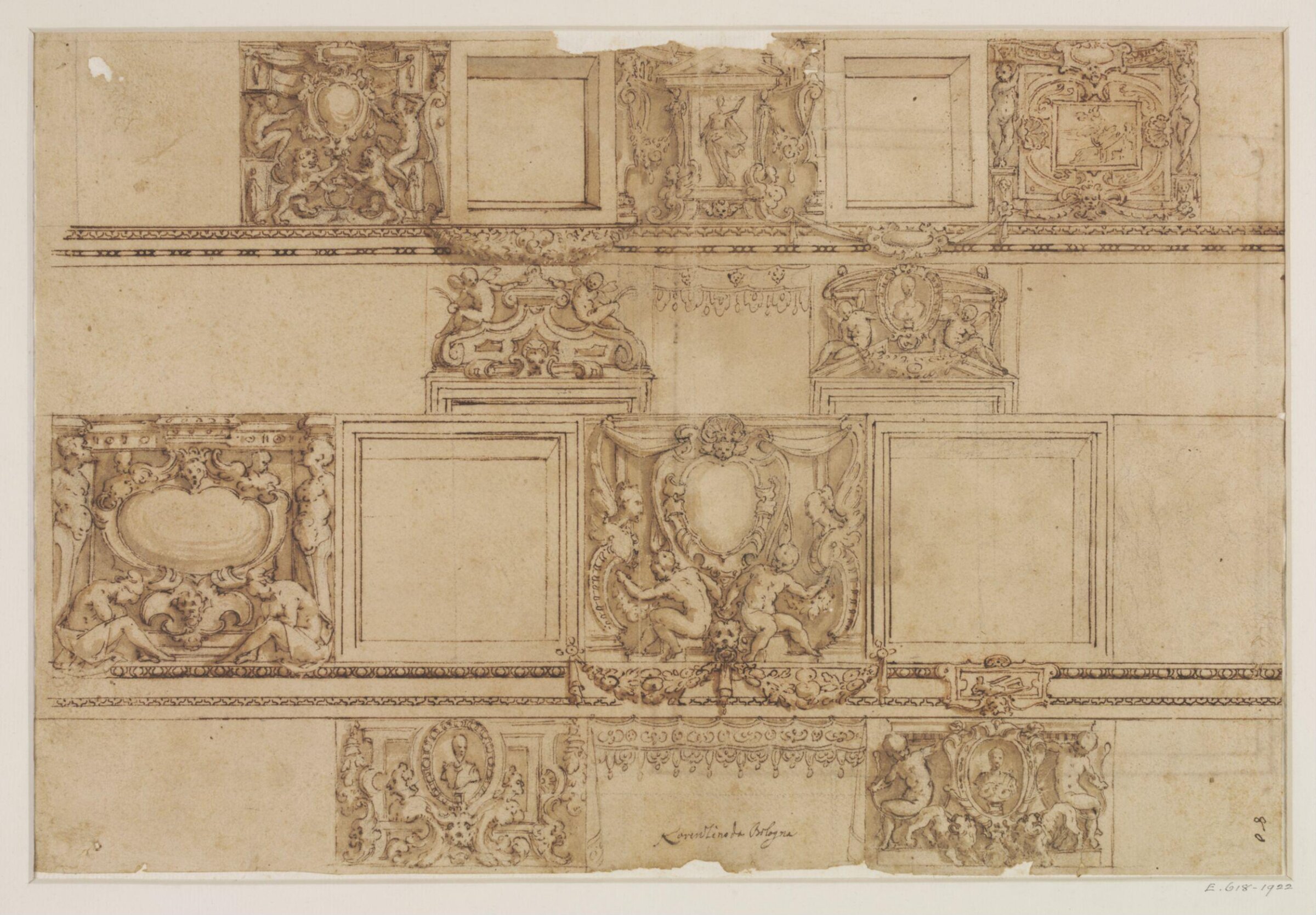 Designs for painted decorations, Lorenzo Sabatini, 16th century