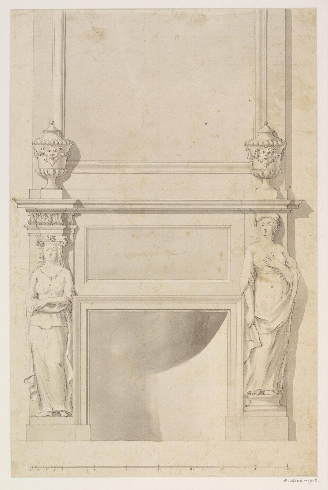 Drawing, James Gibbs, 1700-1754