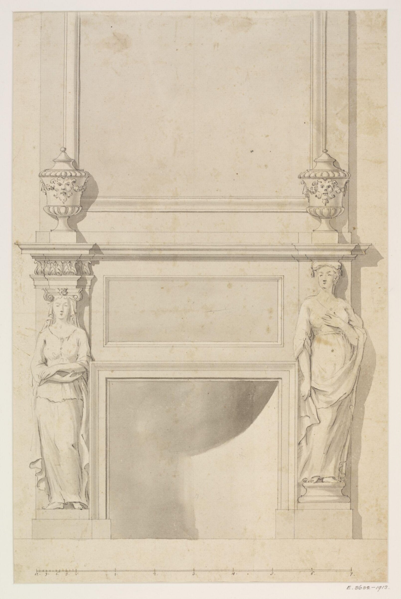 Drawing, James Gibbs, 1700-1754
