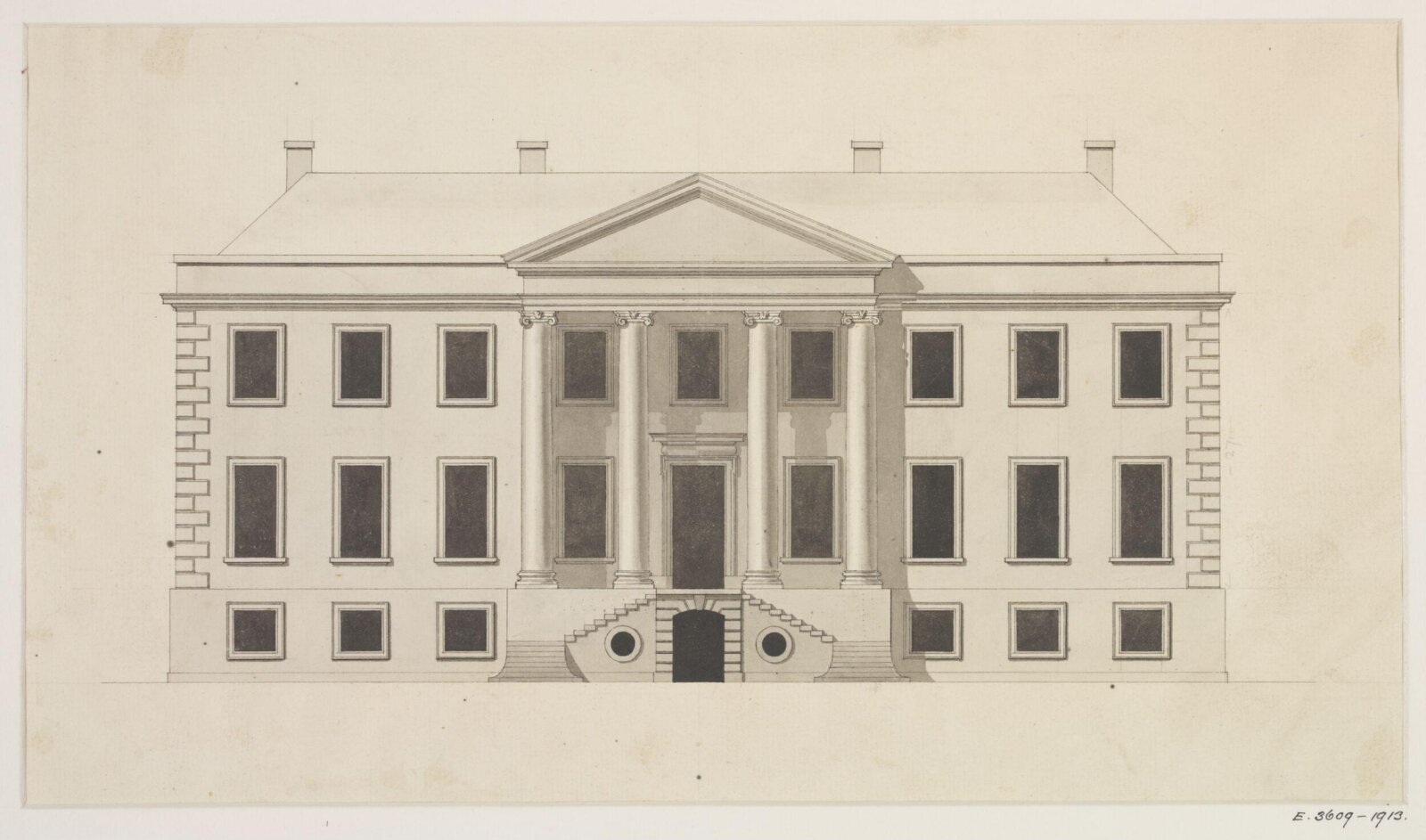Drawing, James Gibbs, 1700-1754