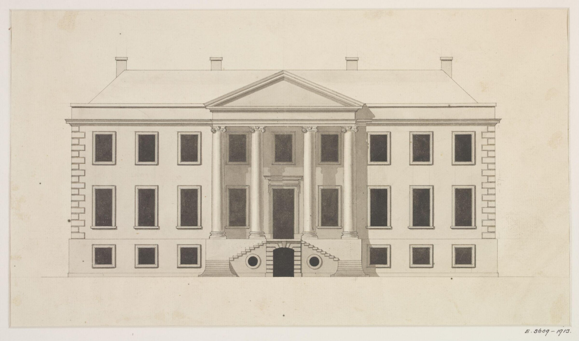 Drawing, James Gibbs, 1700-1754