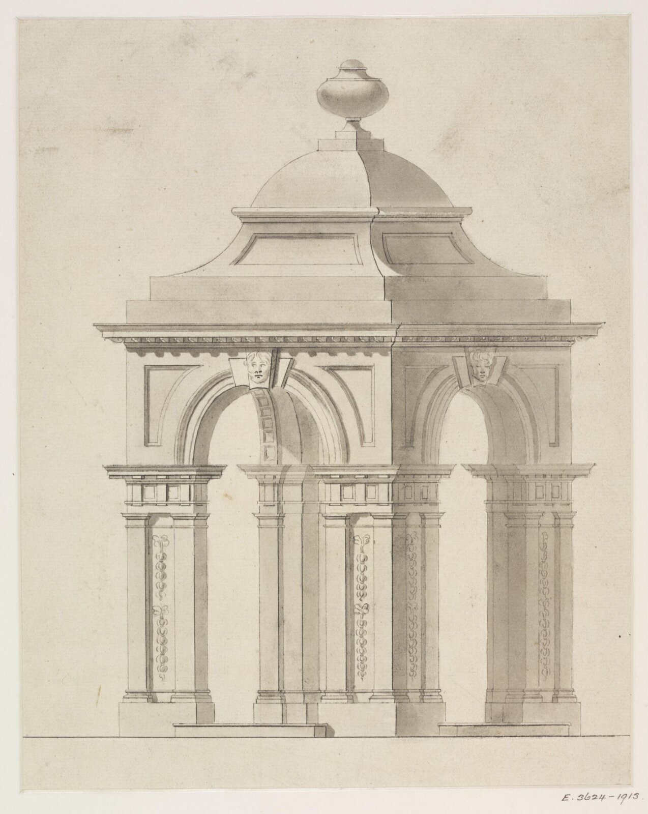 Drawing, James Gibbs, 1700-1754