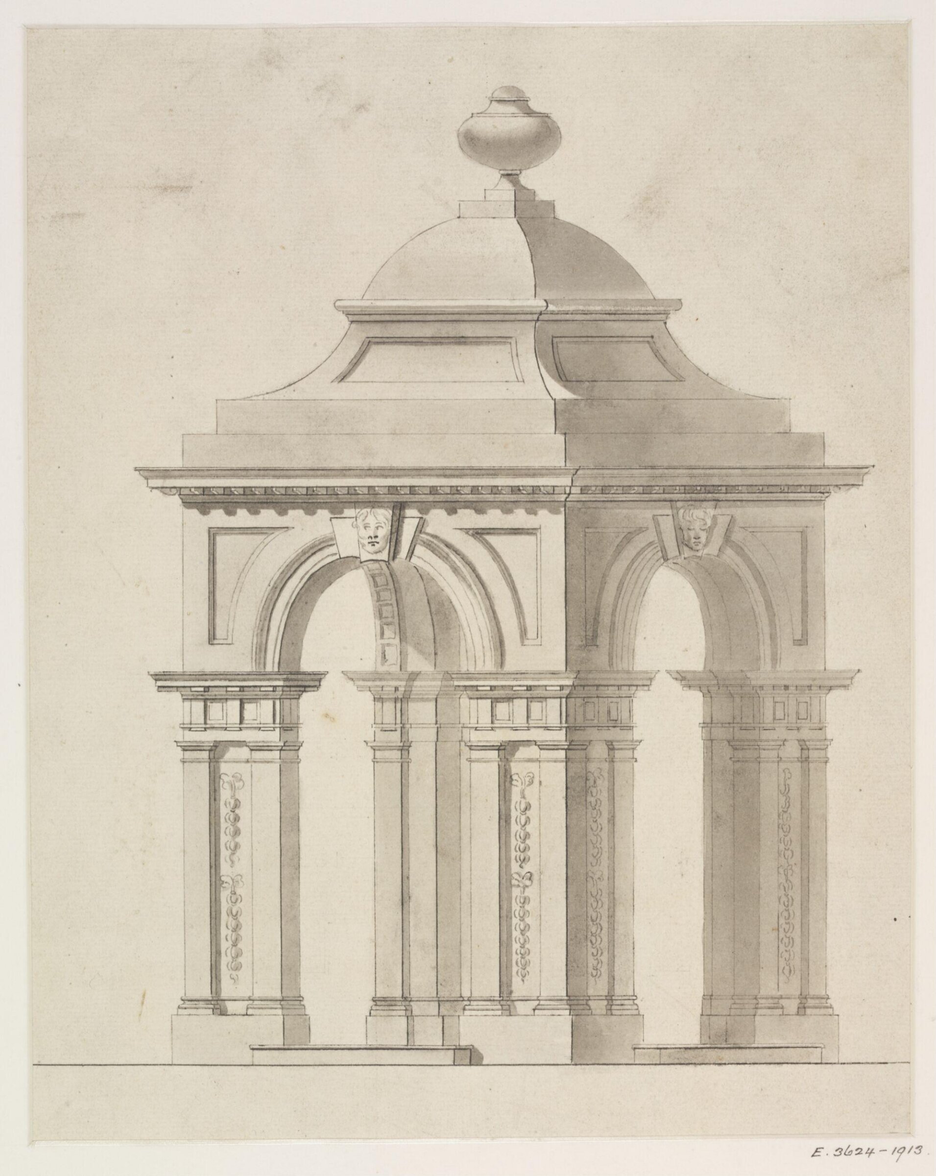 Drawing, James Gibbs, 1700-1754