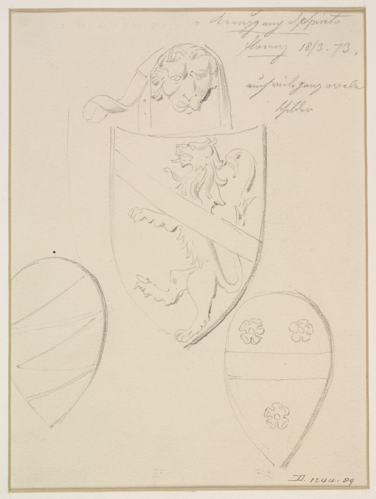 Drawing, A Burger, 1873