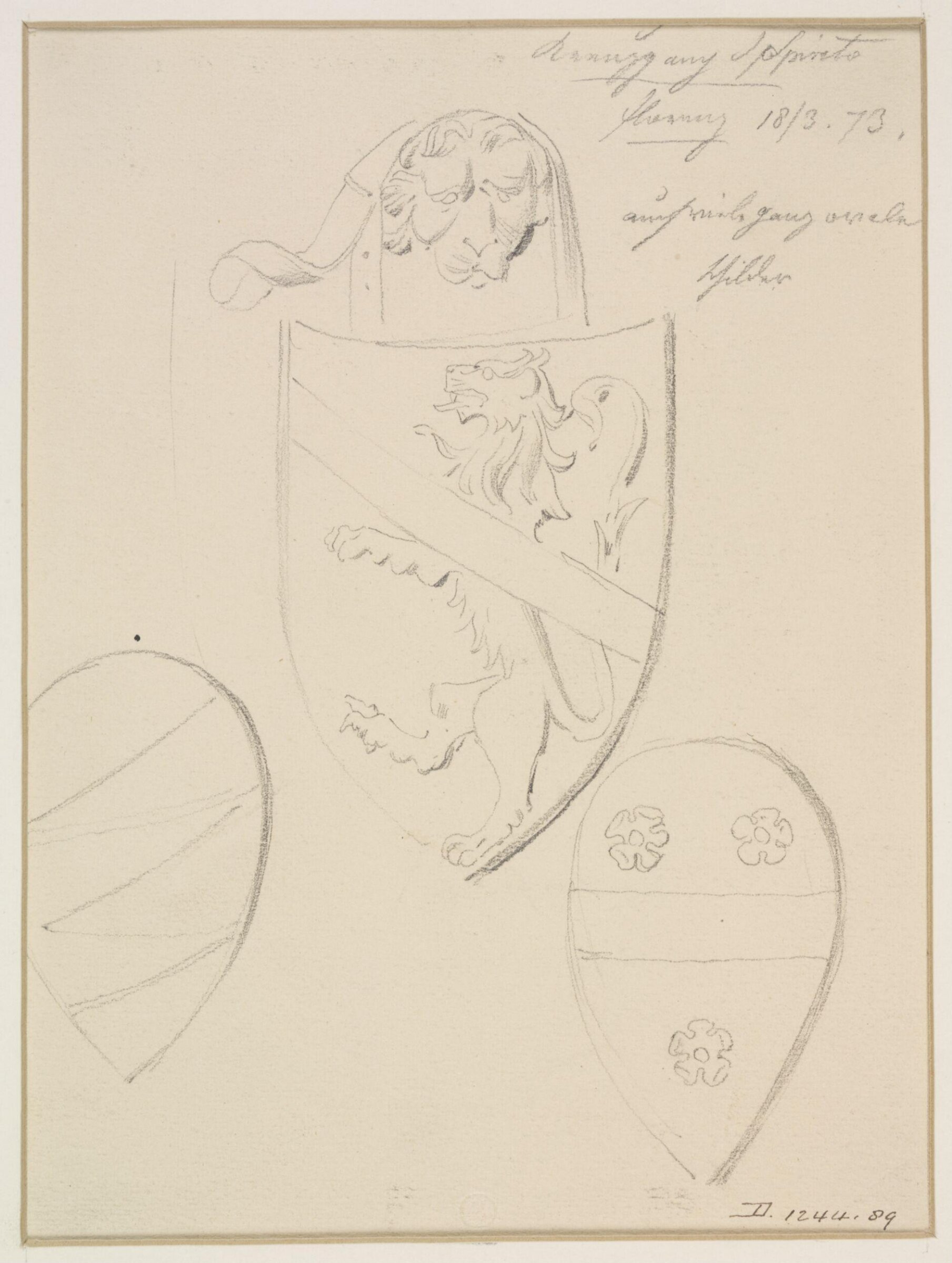 Drawing, A Burger, 1873
