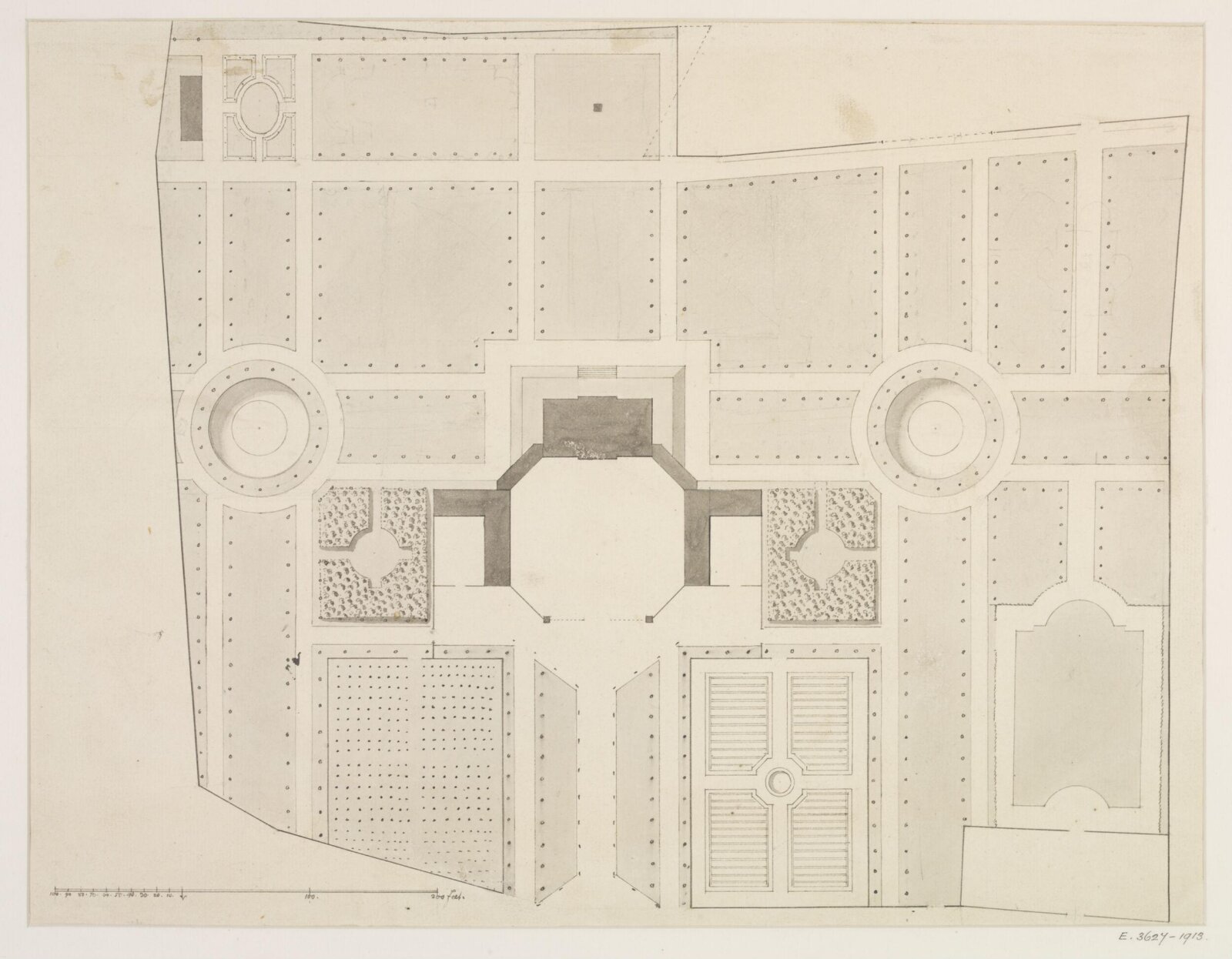 Drawing, James Gibbs, 1700-1754
