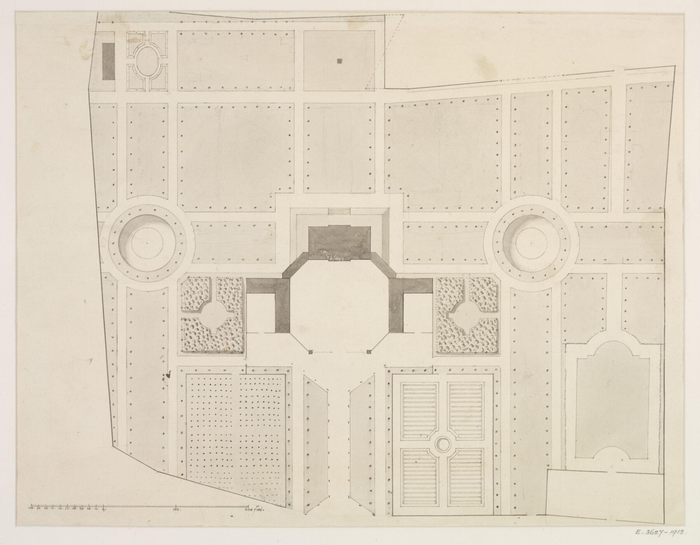 Drawing, James Gibbs, 1700-1754