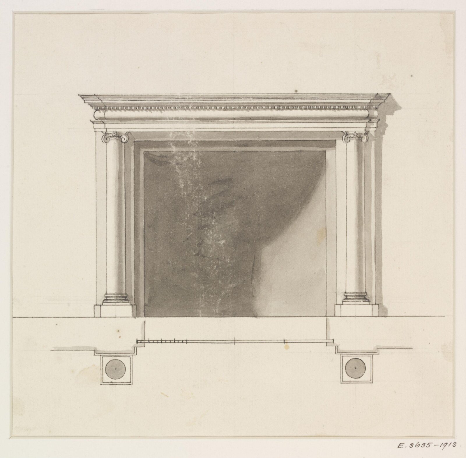 Drawing, James Gibbs, 1700-1754