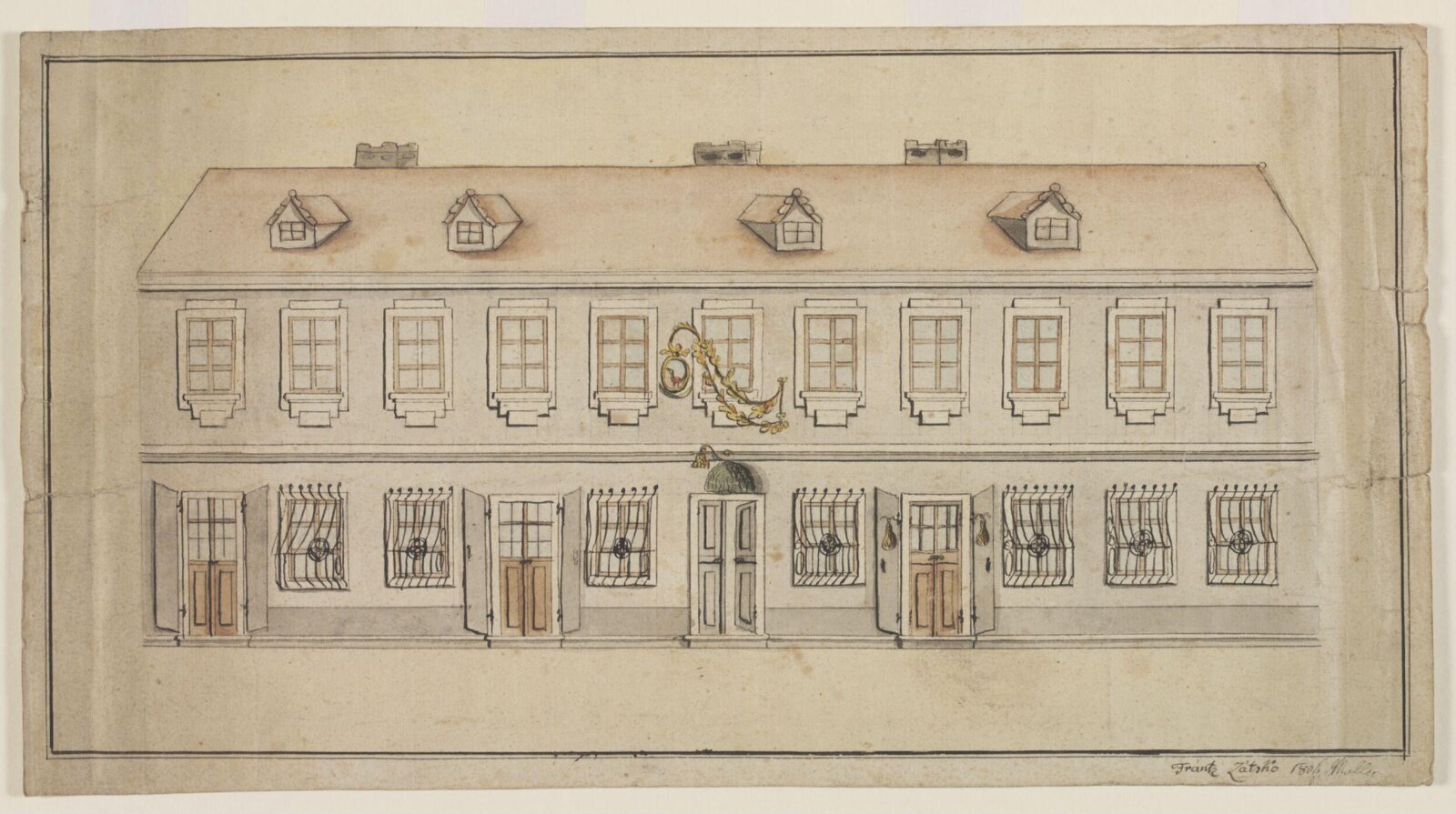 Drawing, Frantz Zatsko, 1806
