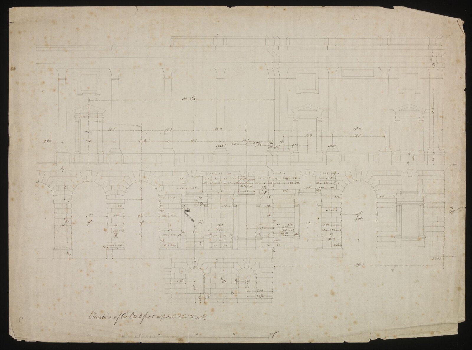 Drawing, William Chambers, 1770s