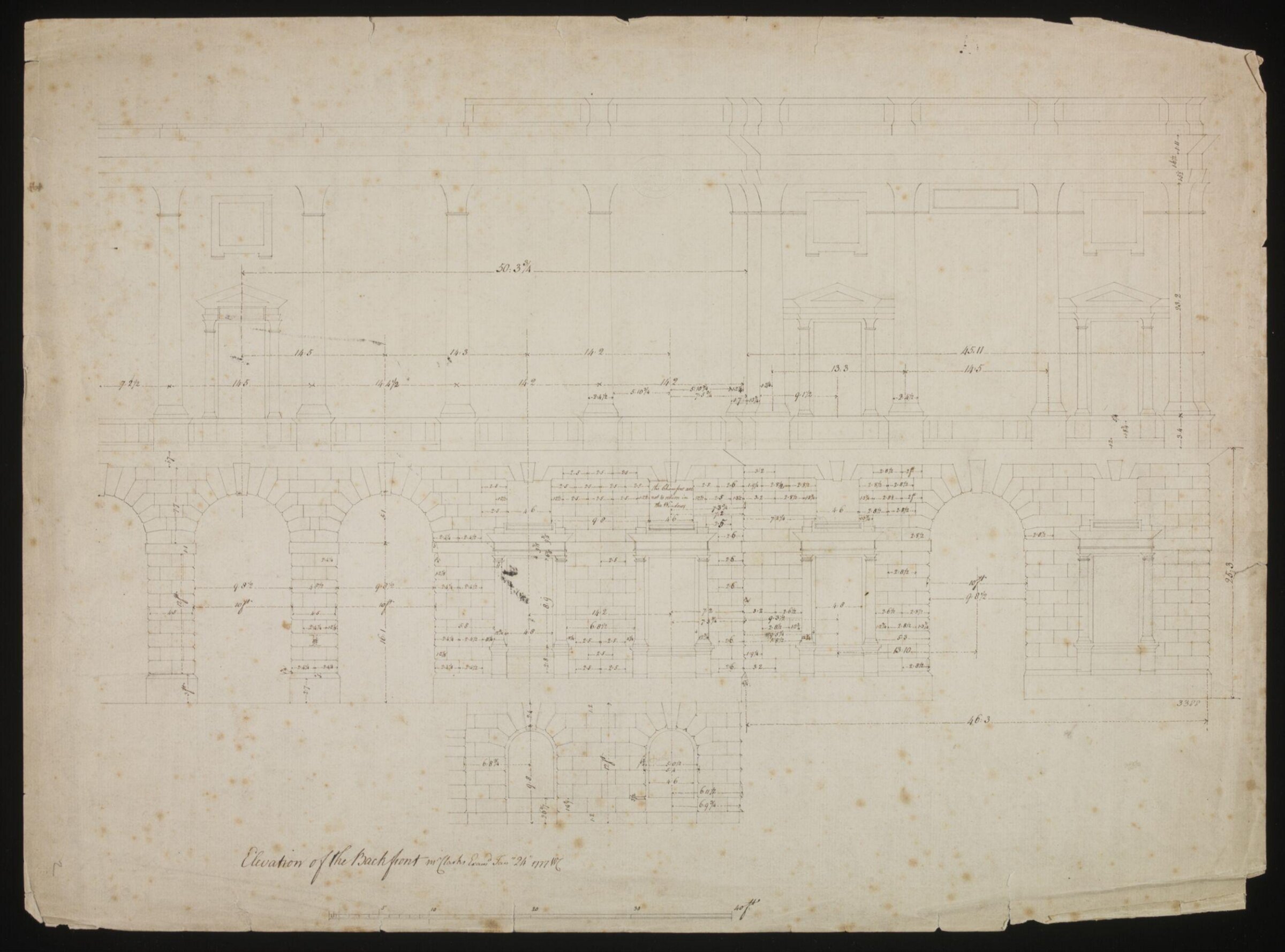 Drawing, William Chambers, 1770s