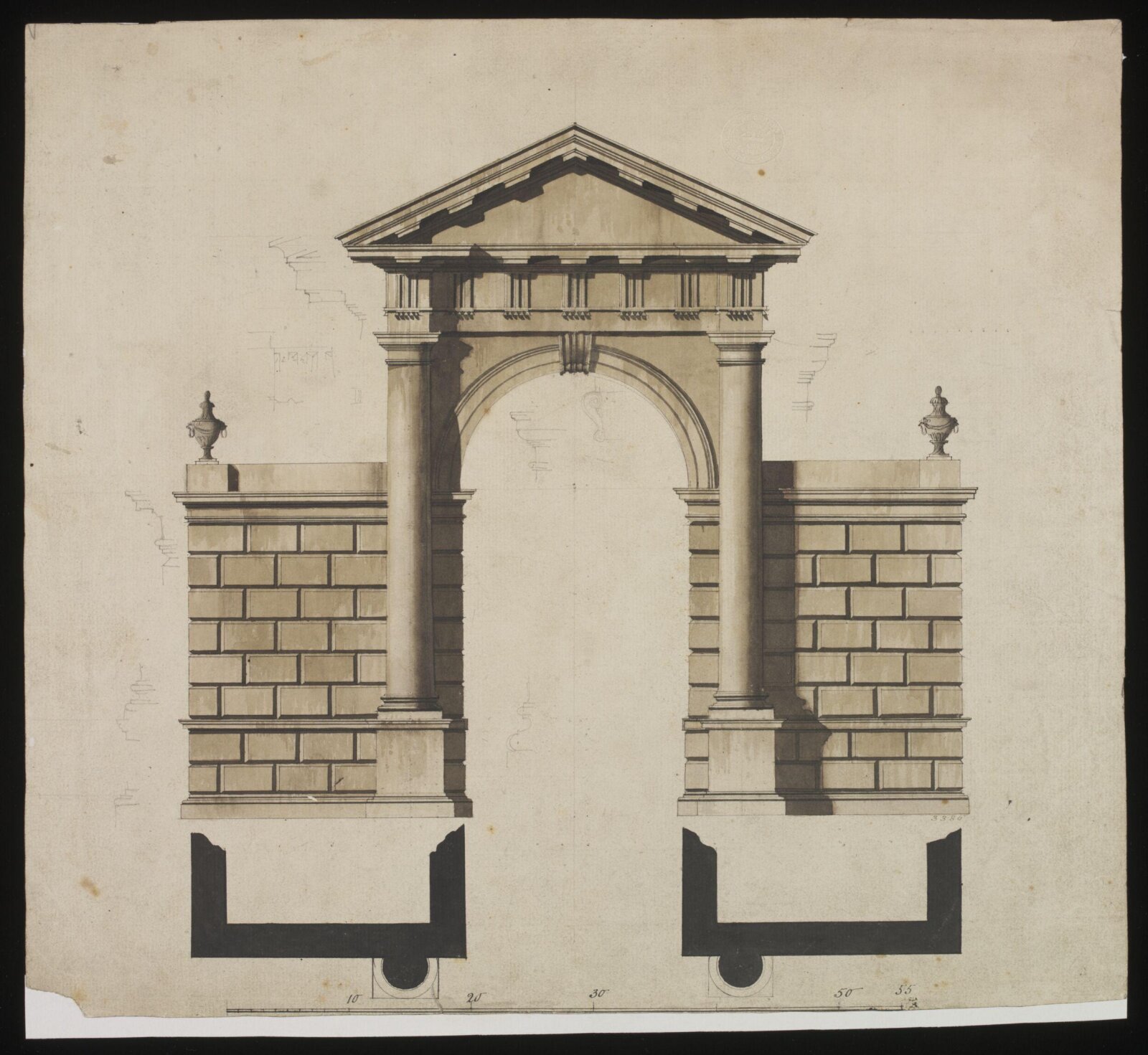 Drawing, William Chambers, 18th century