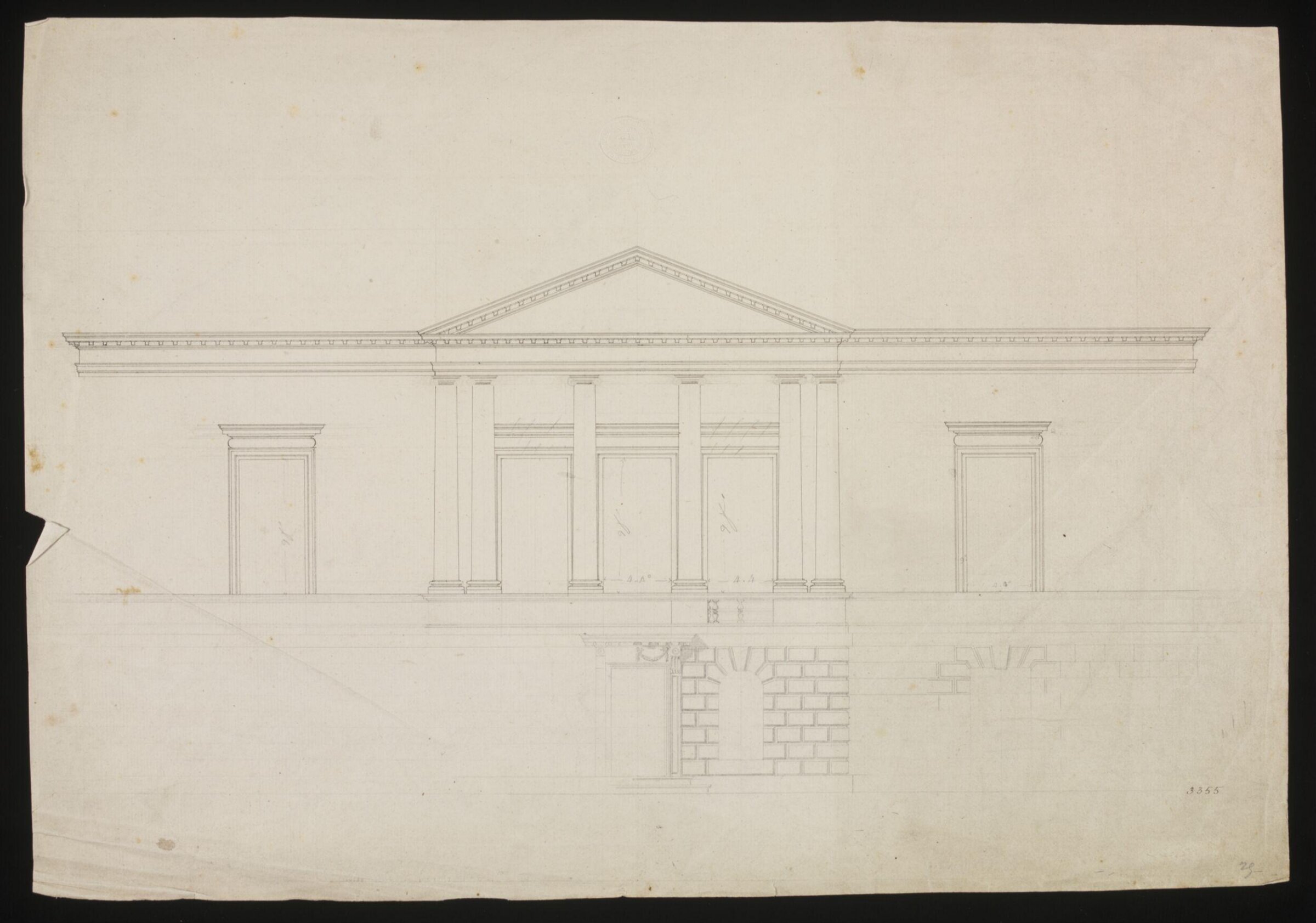 Drawing, william chambers, 18th century