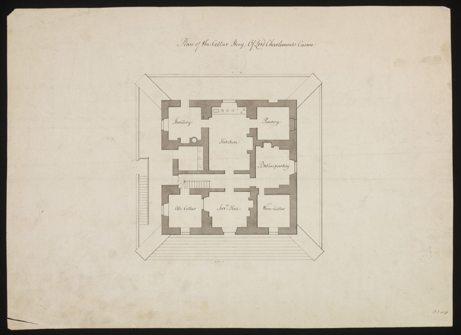Drawing, william chambers, 18th century