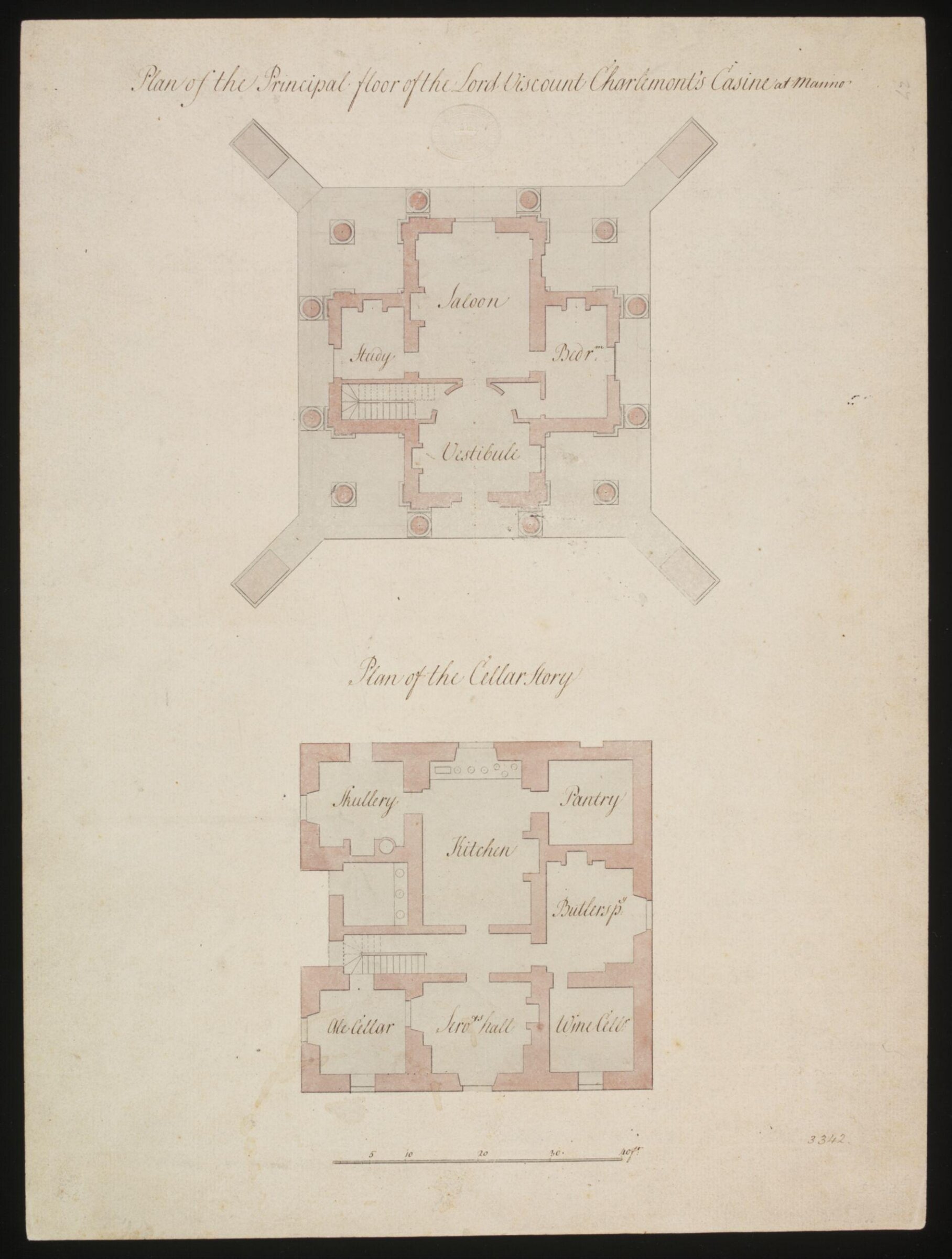 Drawing, william chambers, 18th century