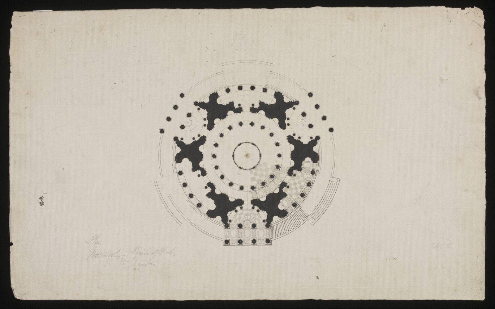 Drawing, william chambers, 18th century