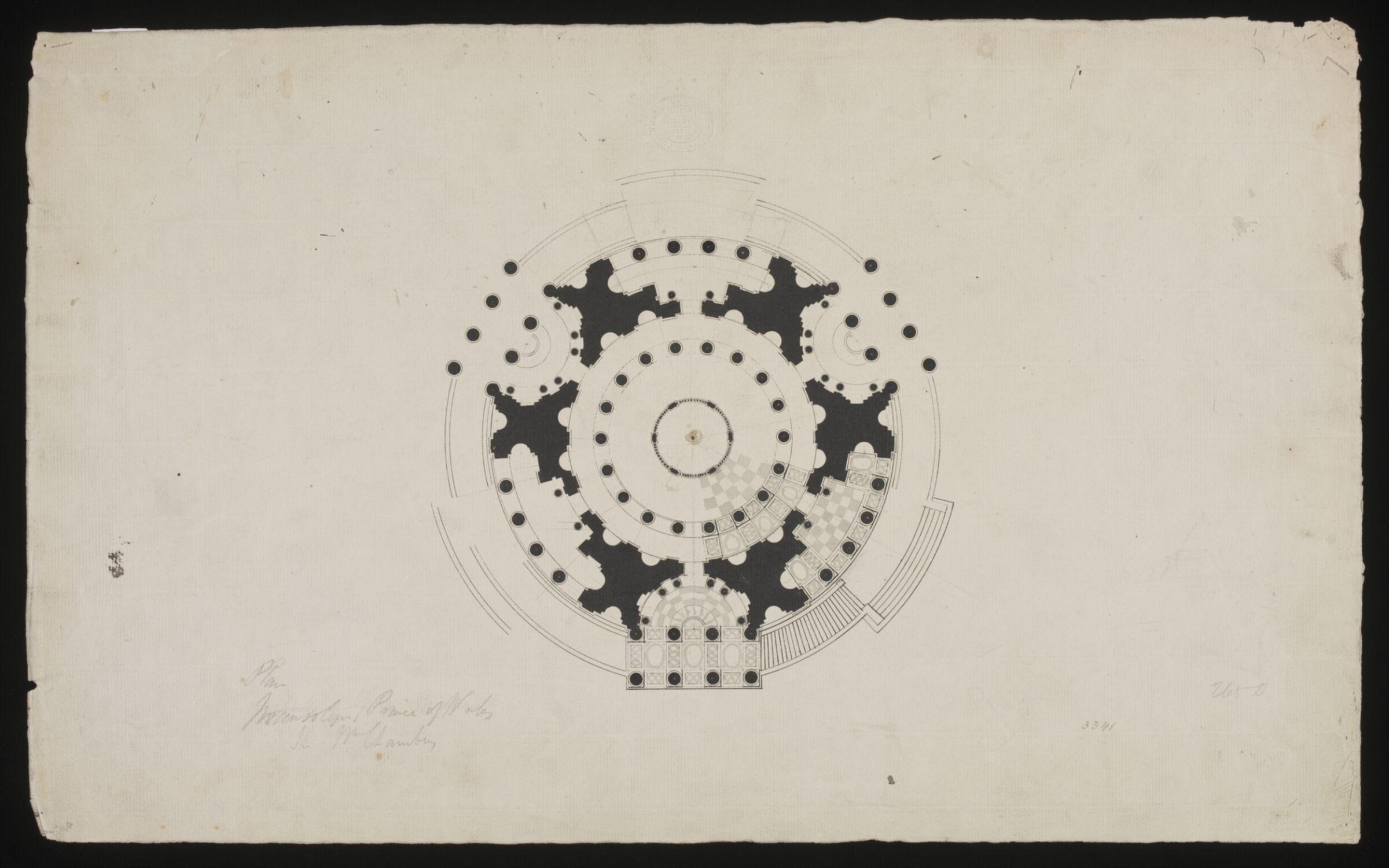 Drawing, william chambers, 18th century