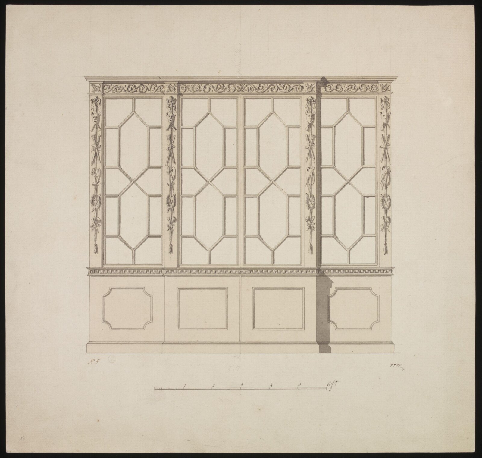 Drawing, william chambers, 18th century