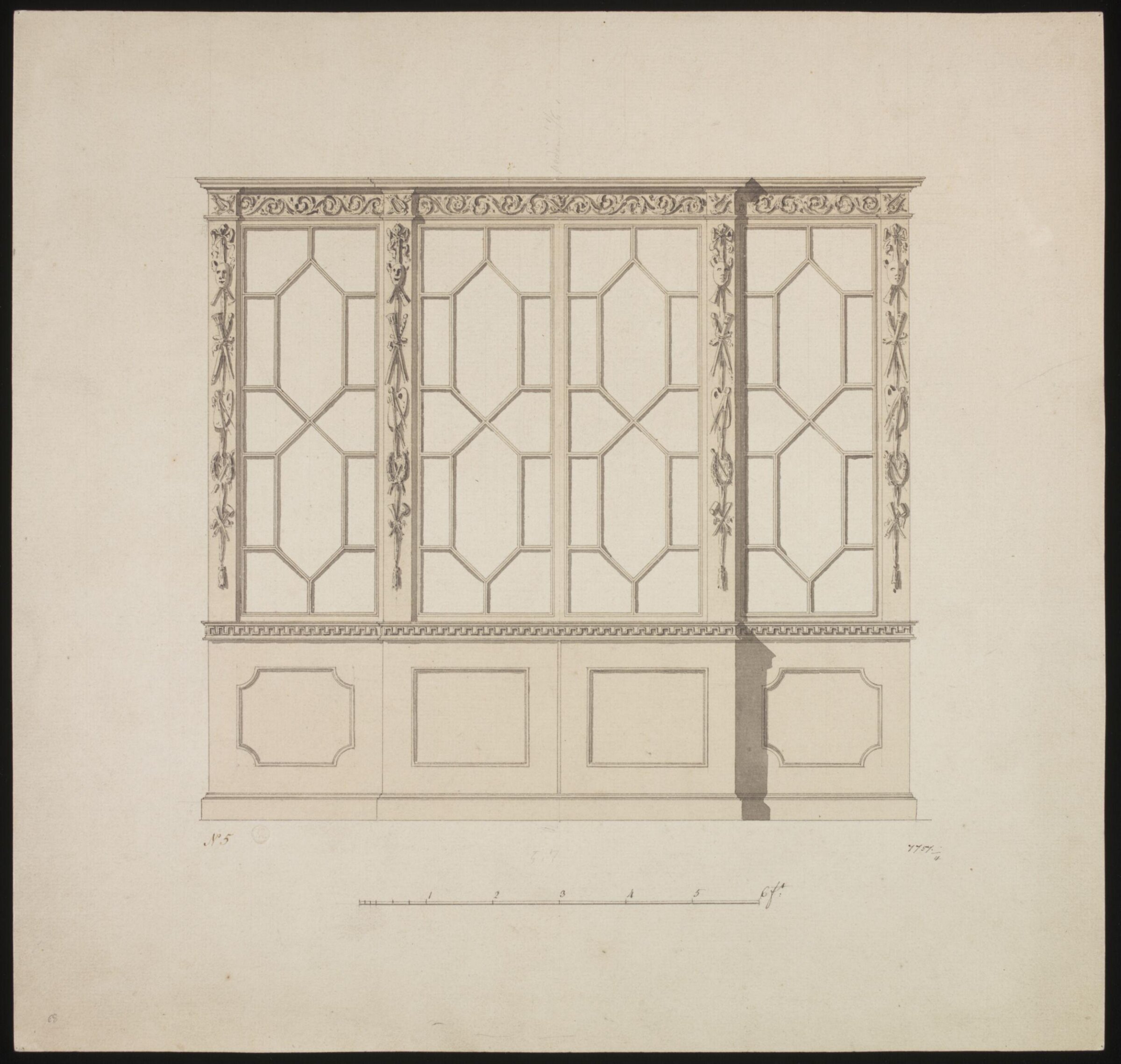 Drawing, william chambers, 18th century