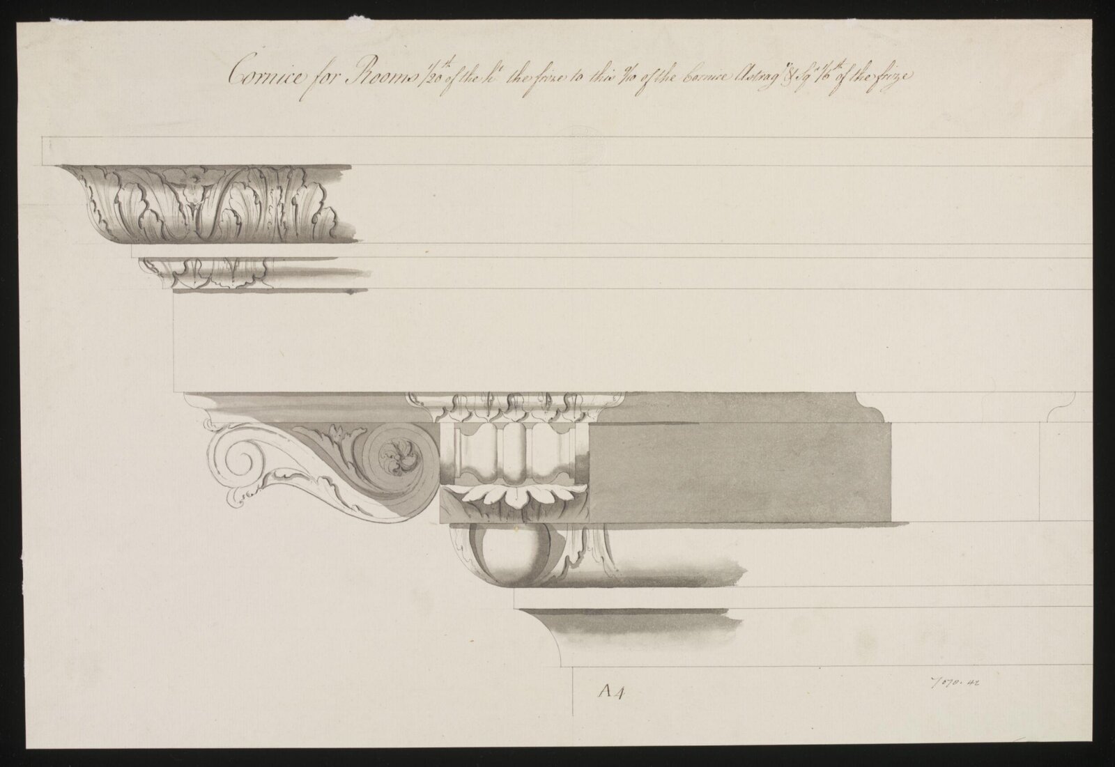 Drawing, William Chambers, 1770s
