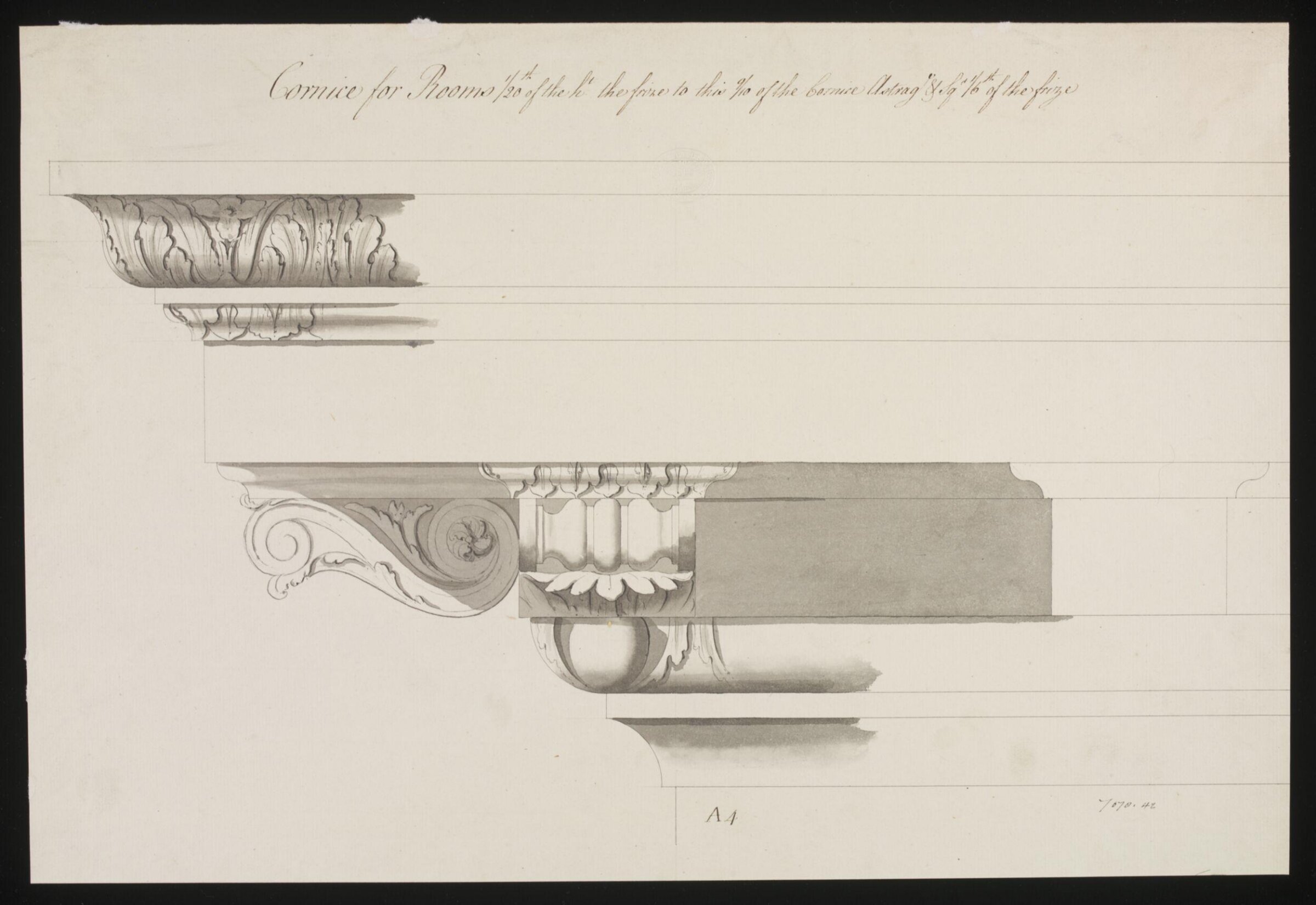 Drawing, William Chambers, 1770s