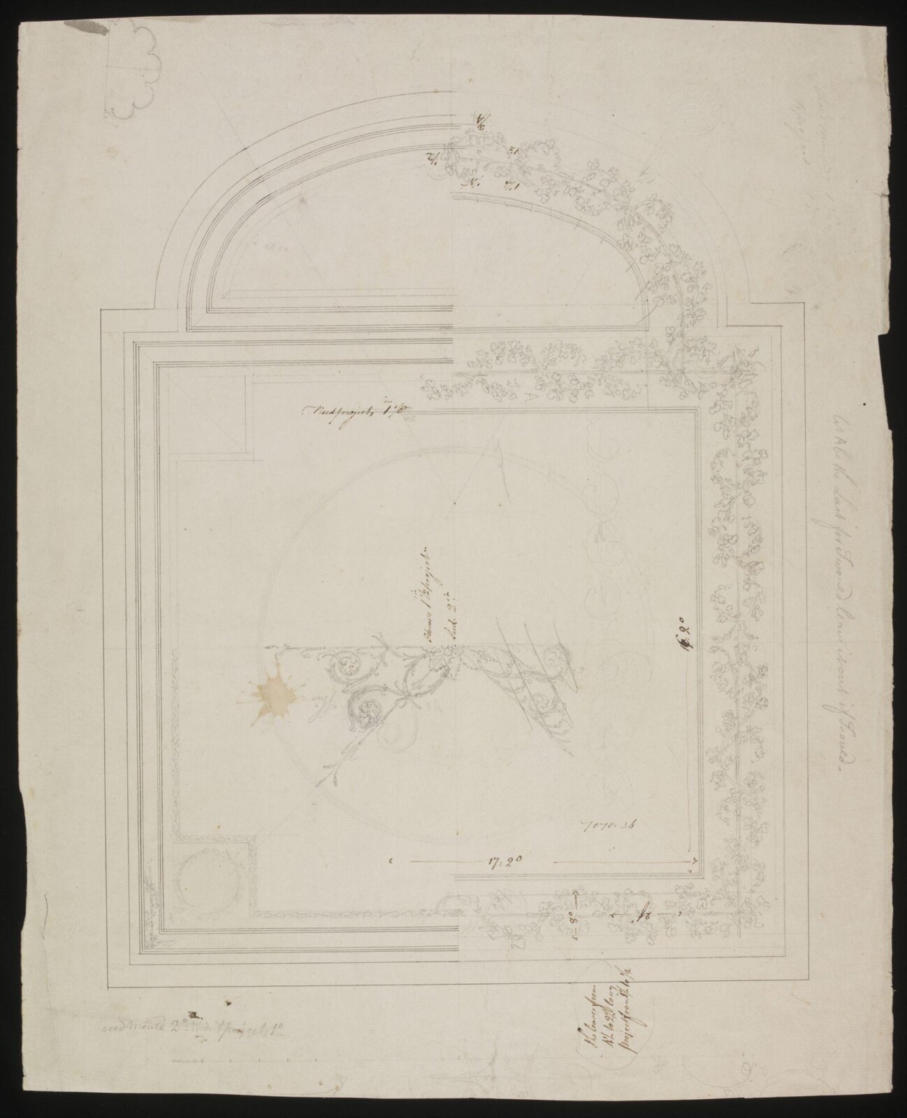 Drawing, William Chambers, ca. 1765