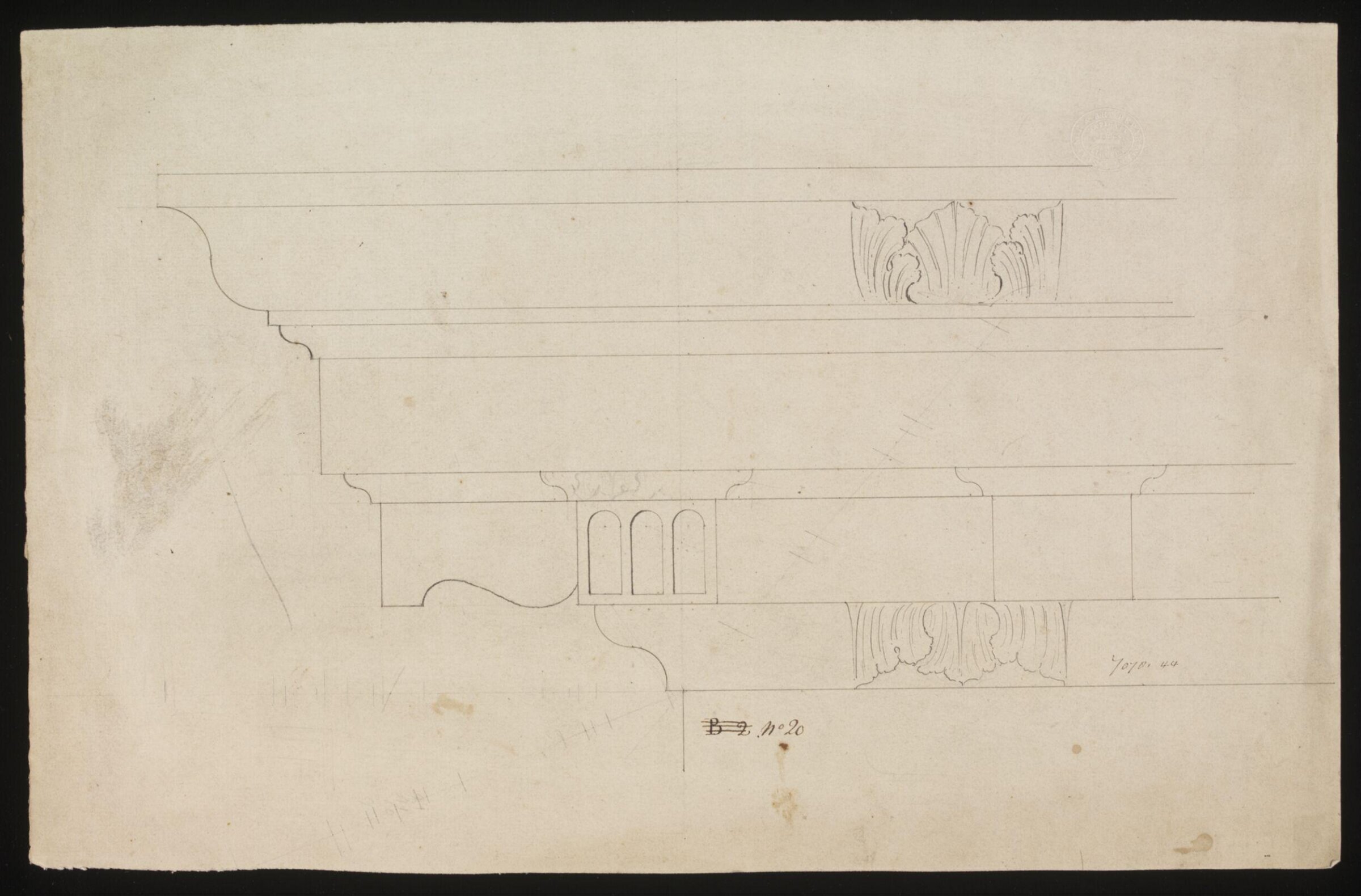 Drawing, William Chambers, 1770s