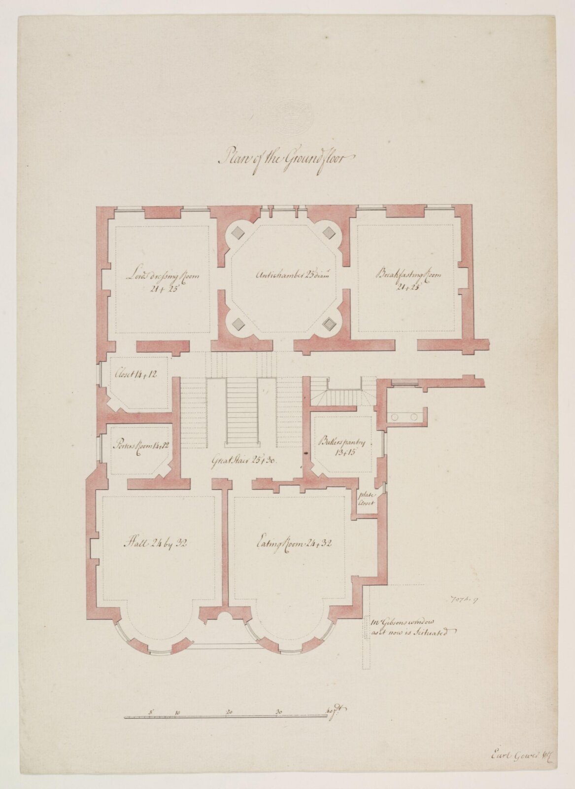 Drawing, William Chambers, c. 1765