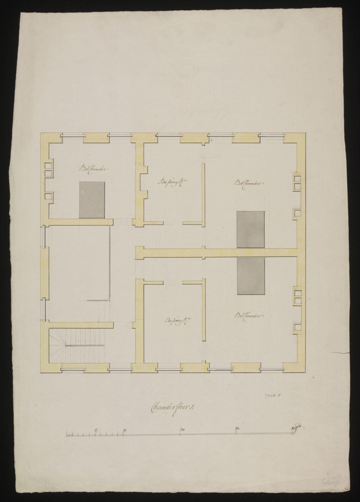 Drawing, William Chambers, ca. 1770