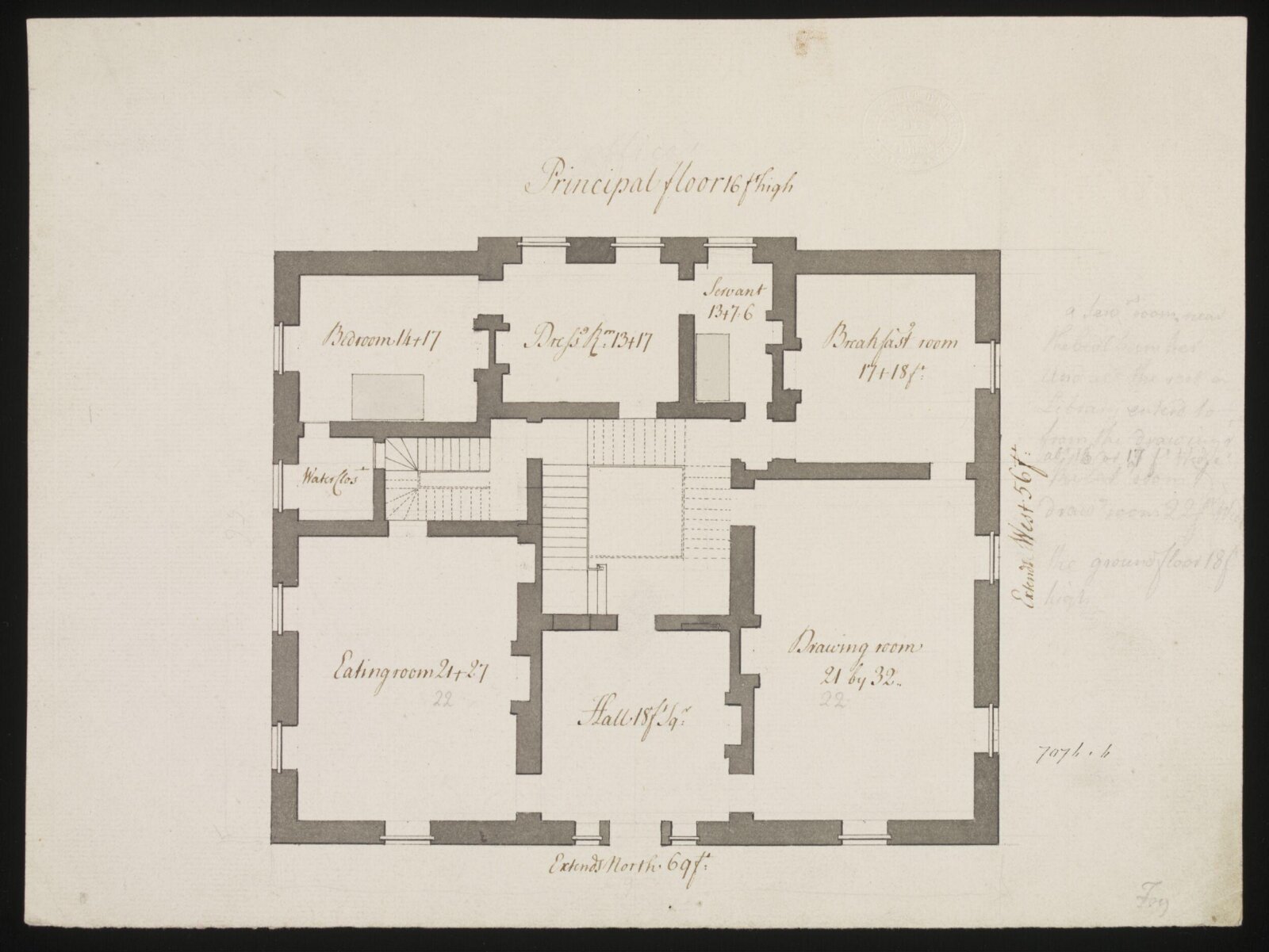 Drawing, William Chambers, 18th century