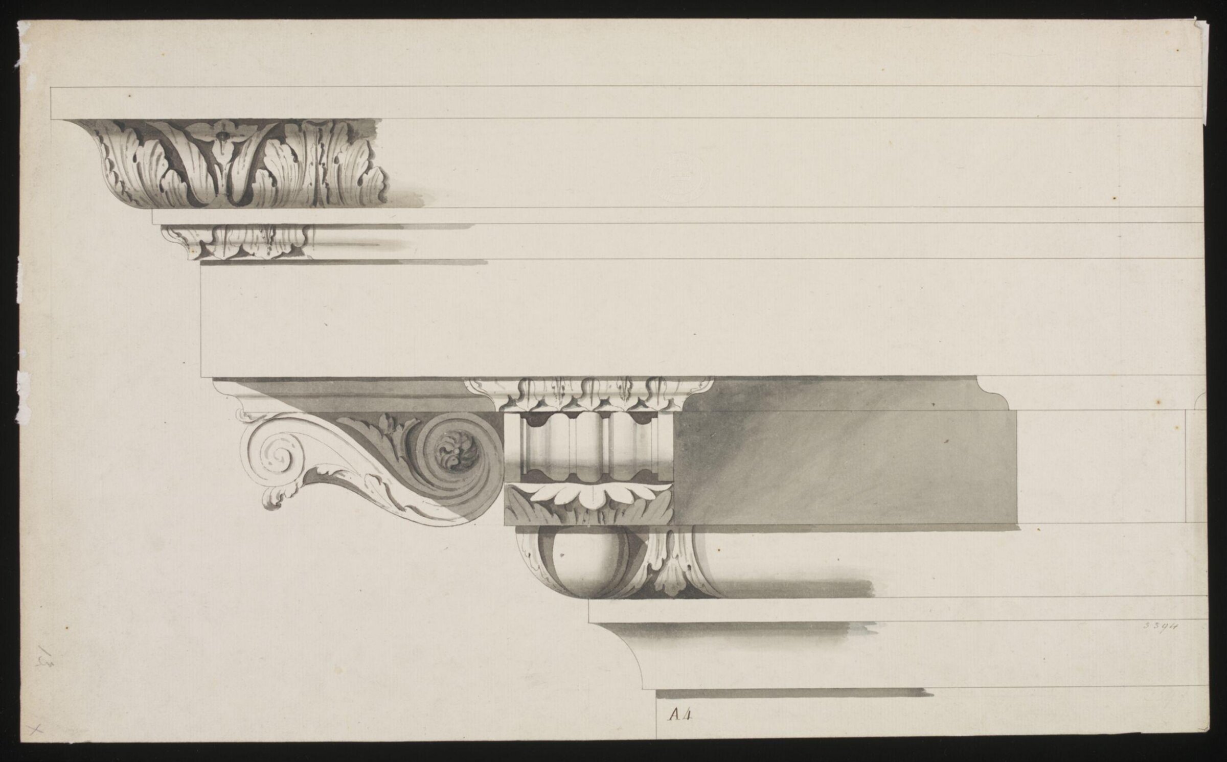 Drawing, William Chambers, 1770s