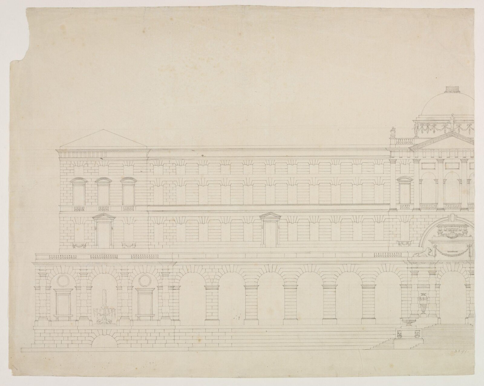 Drawing, William Chambers, 1770s