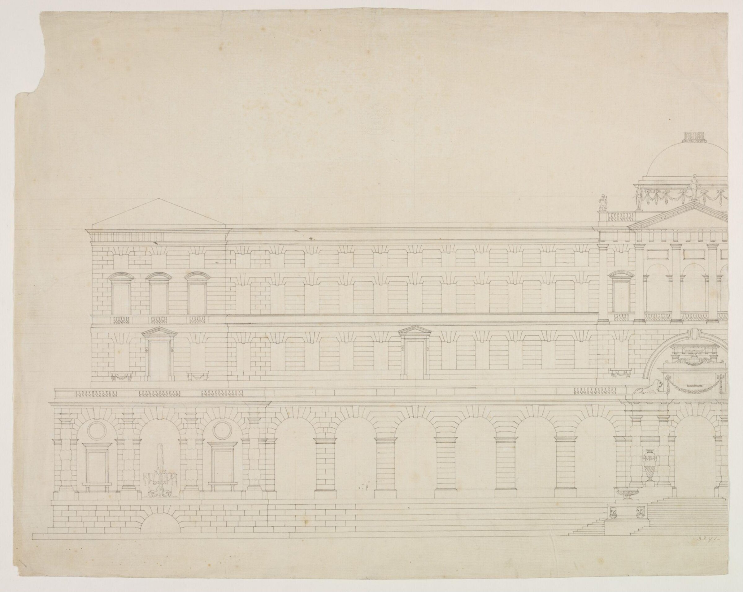Drawing, William Chambers, 1770s