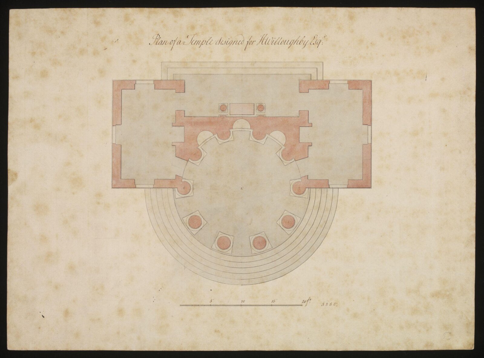 Drawing, william chambers, 18th century
