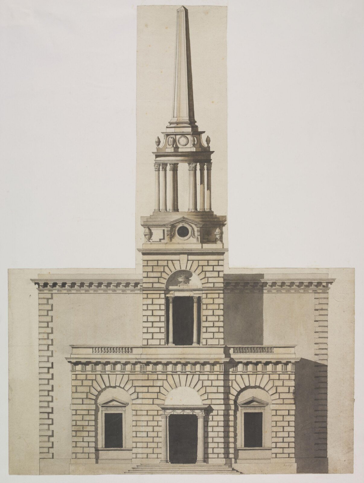 Drawing, William Chambers, ca. 1770