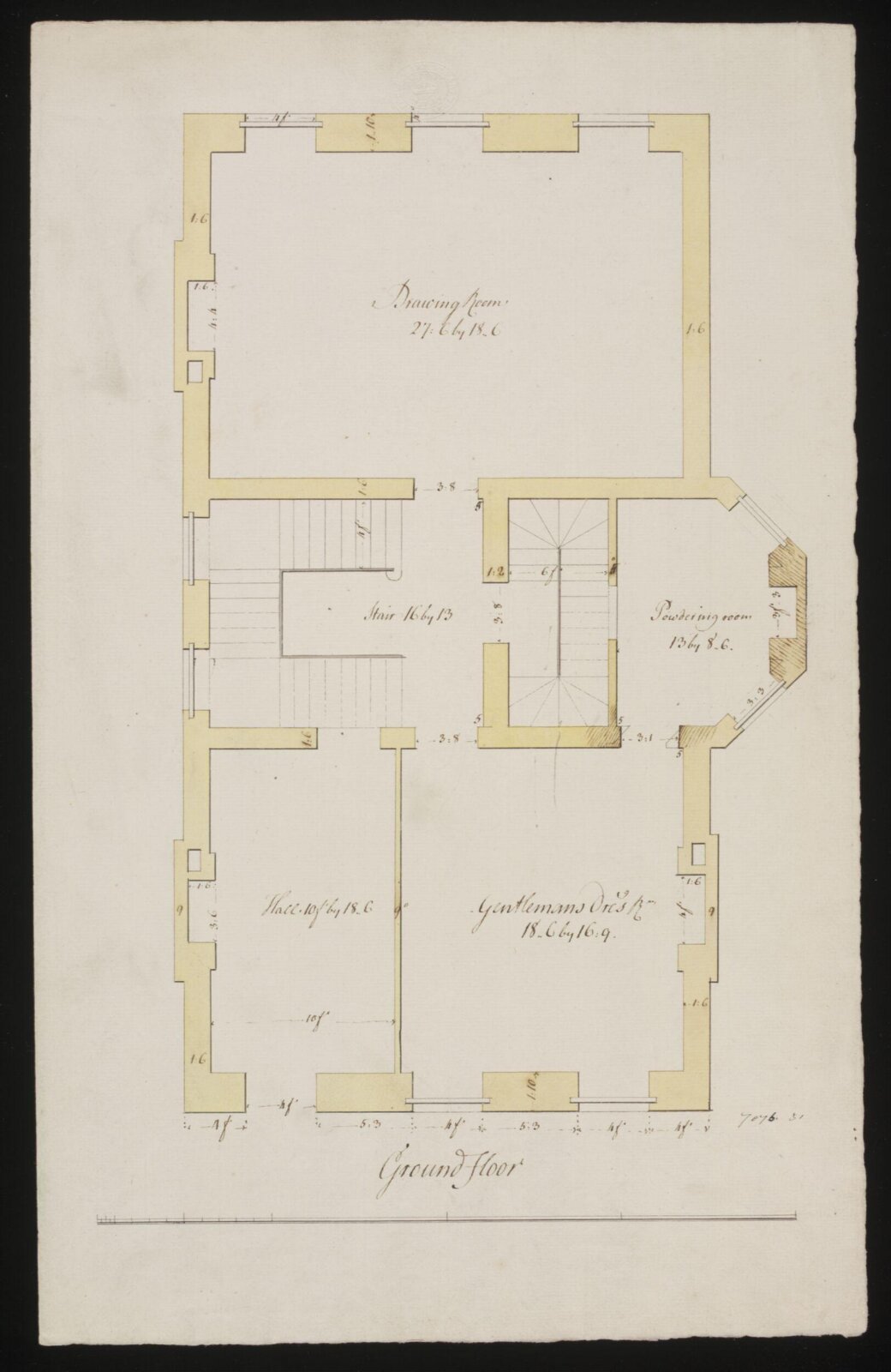 Drawing, William Chambers, 18th century