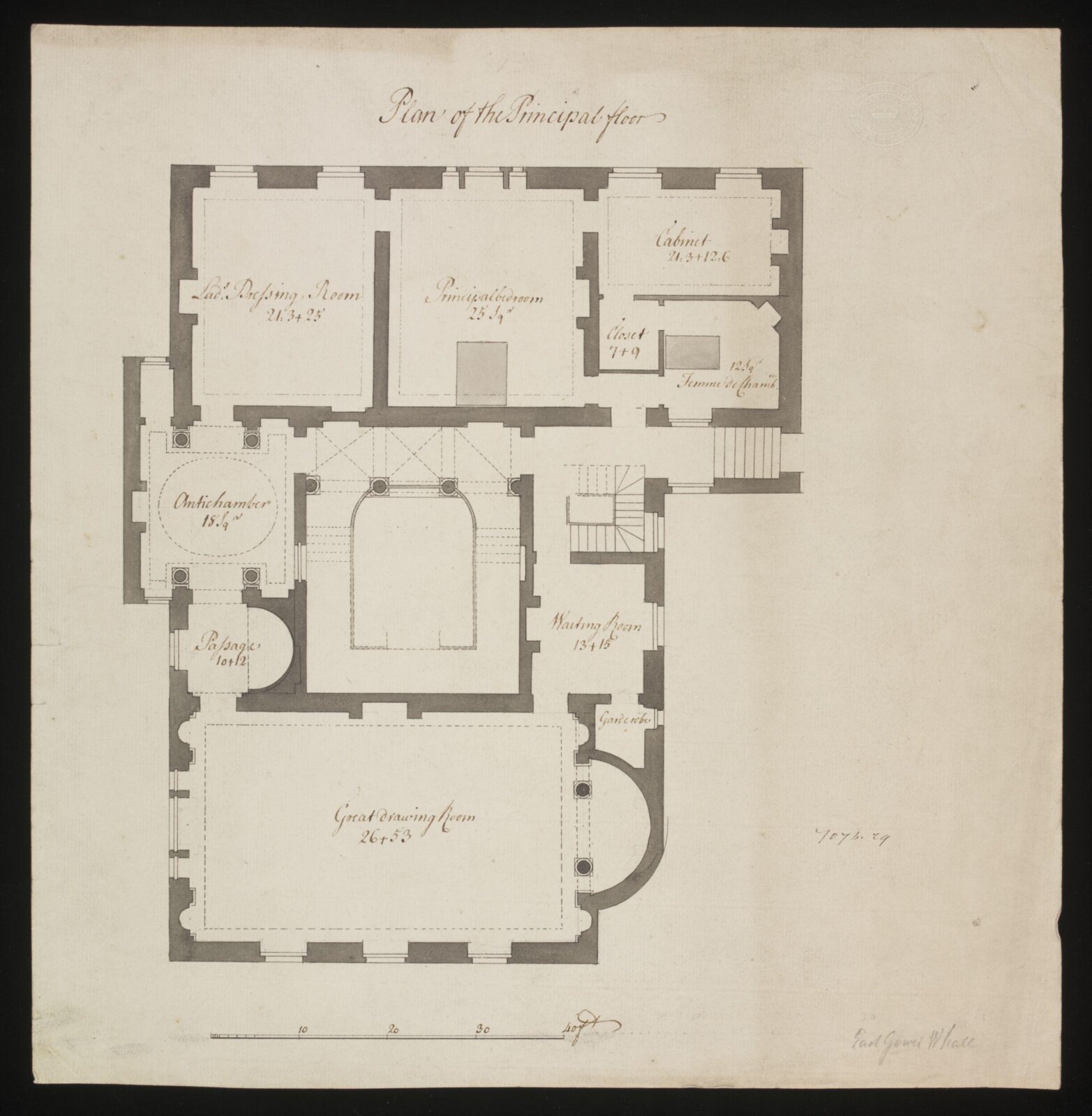Drawing, William Chambers, c. 1765